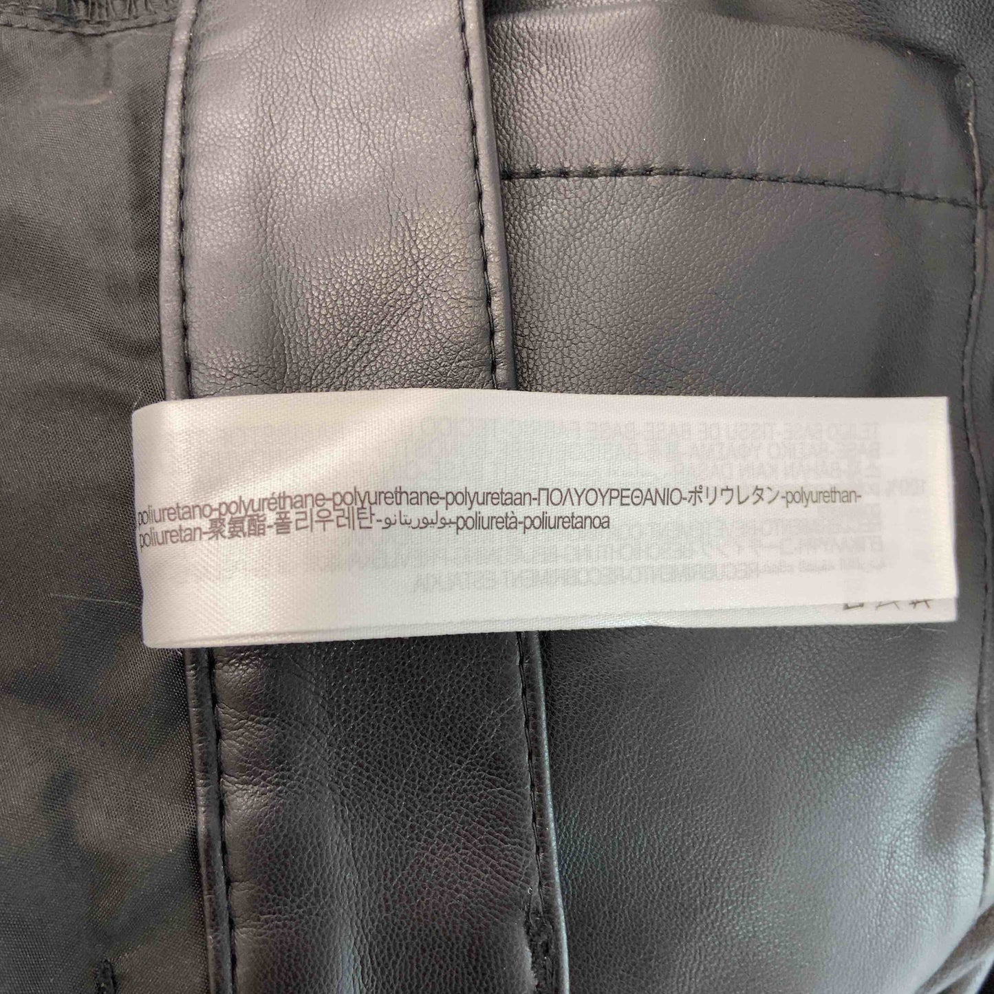 ZARA ザラ メンズ フェイクレザーパンツ ブラック