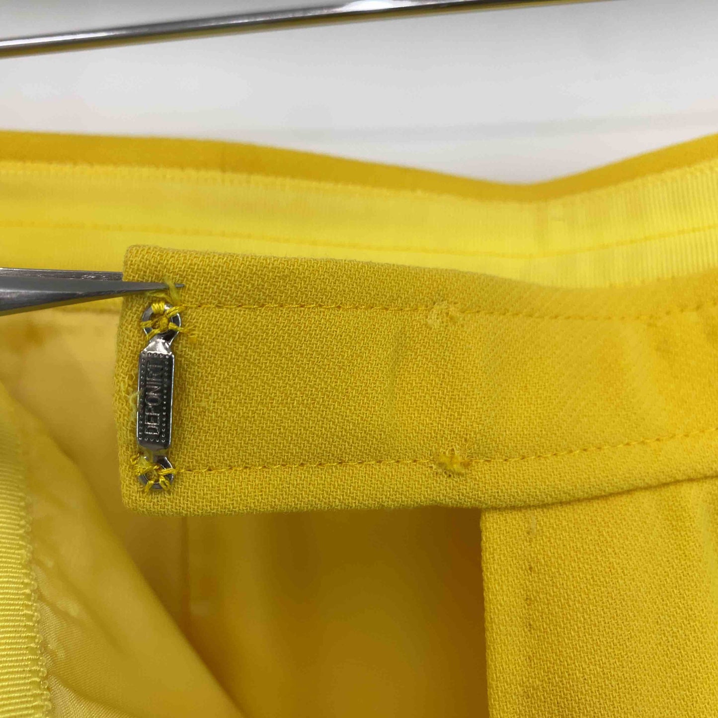 木田 ヴィンテージ レディース テーラードジャケット スカートスーツ上下 セットアップ 黄色 イエロー カラースーツ