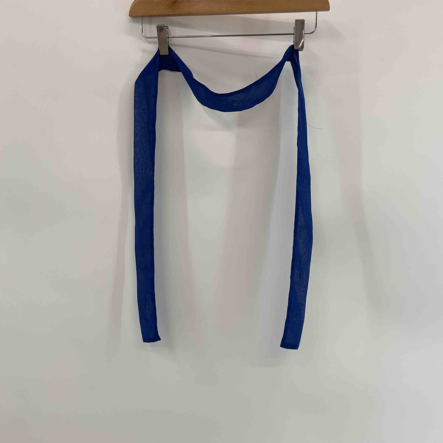 SISLEY シスレー レディース ノースリーブワンピース キャミ付き ロイヤルブルー シフォン ひざ丈