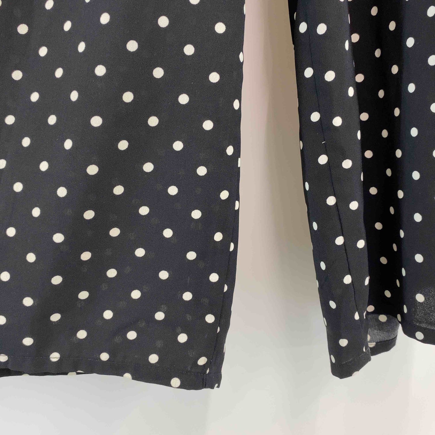 EditSheen エディットシーンレディース カジュアルパンツ ワイドパンツ ドット柄 ブラック