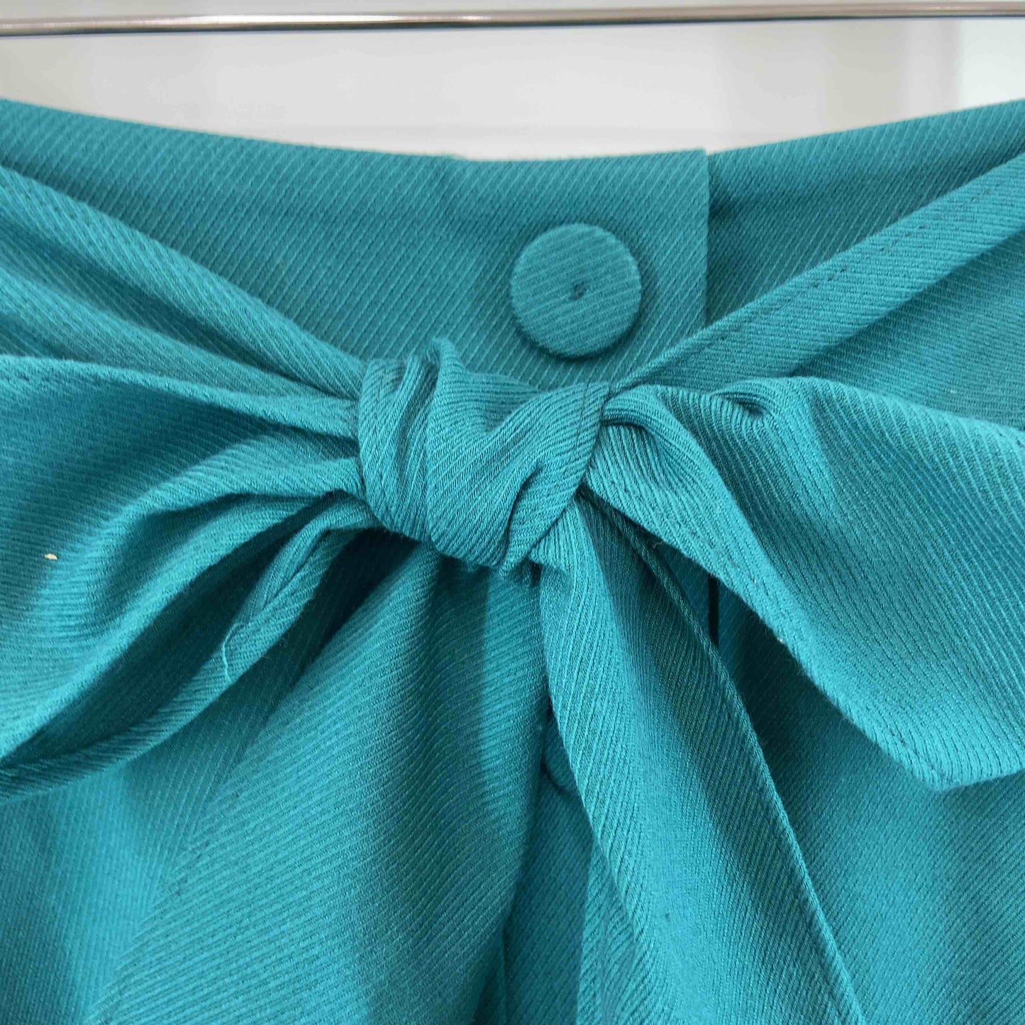 プロポーションボディドレッシング PROPORTION グリーン 緑 サイズ1 フェイクボタン付き フレア 裏地付き レディース ひざ丈スカート