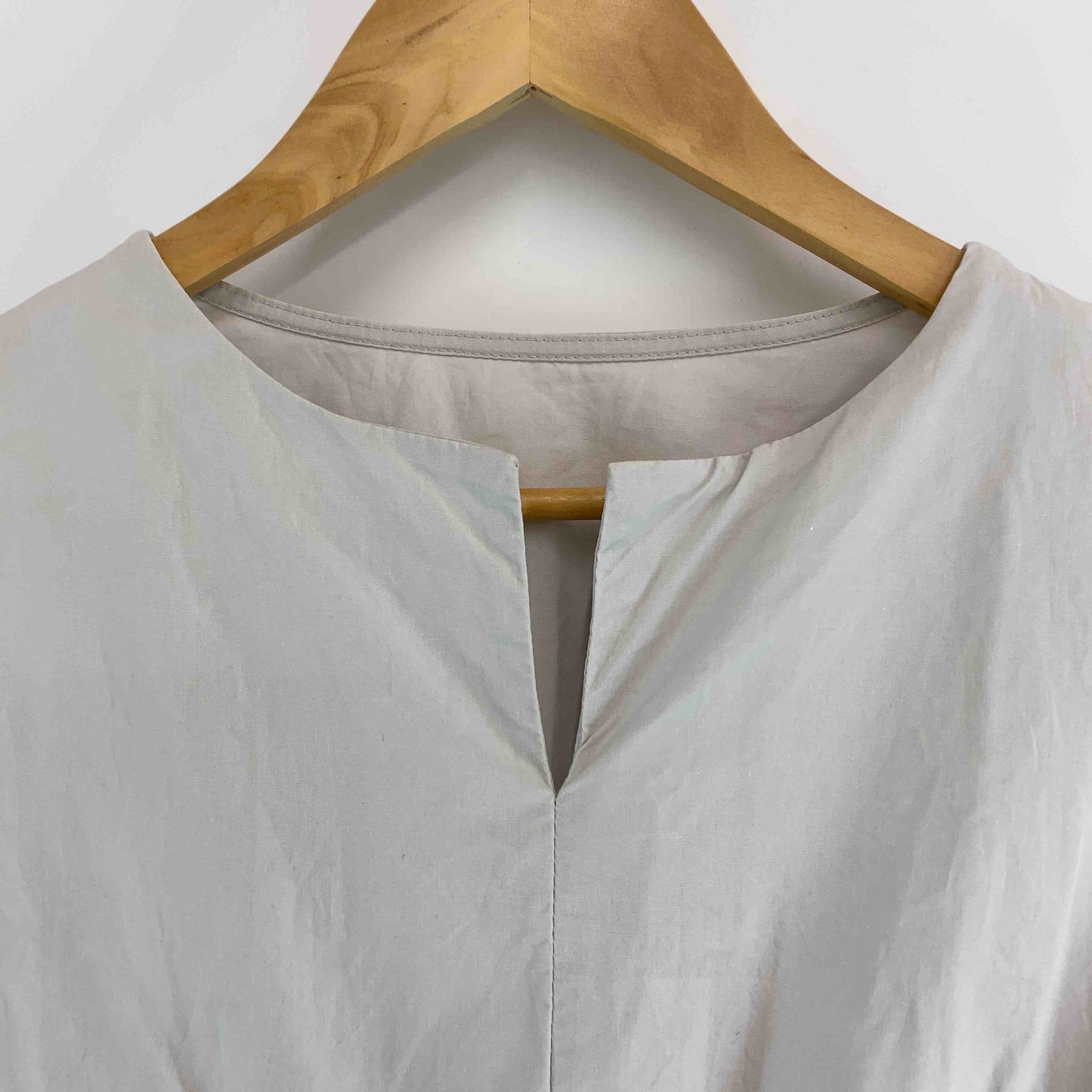 fifth フィフス ライトグレー プルオーバー リボン付き レディース 長袖シャツ/ブラウス