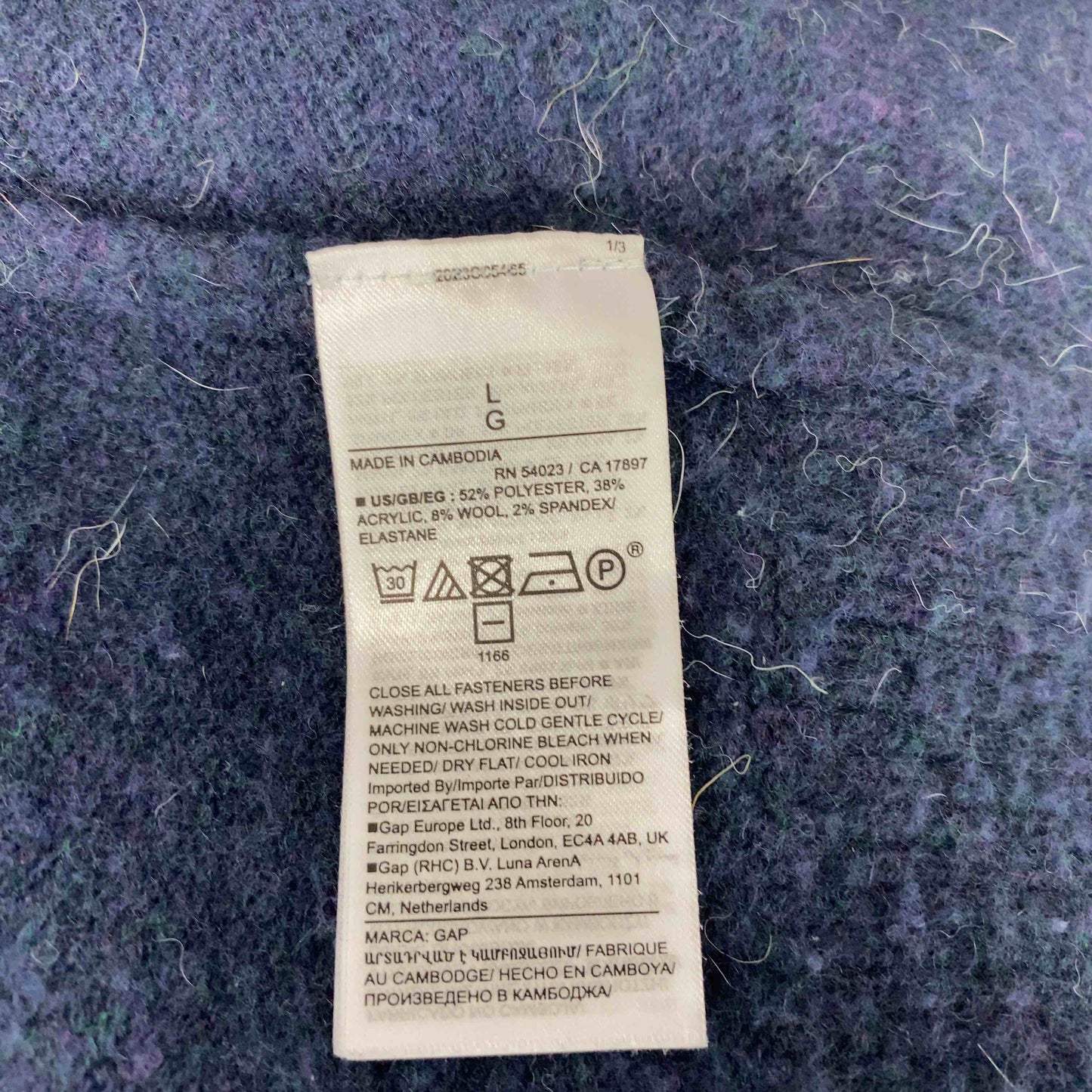 GAP ギャップ メンズ カーディガン 青