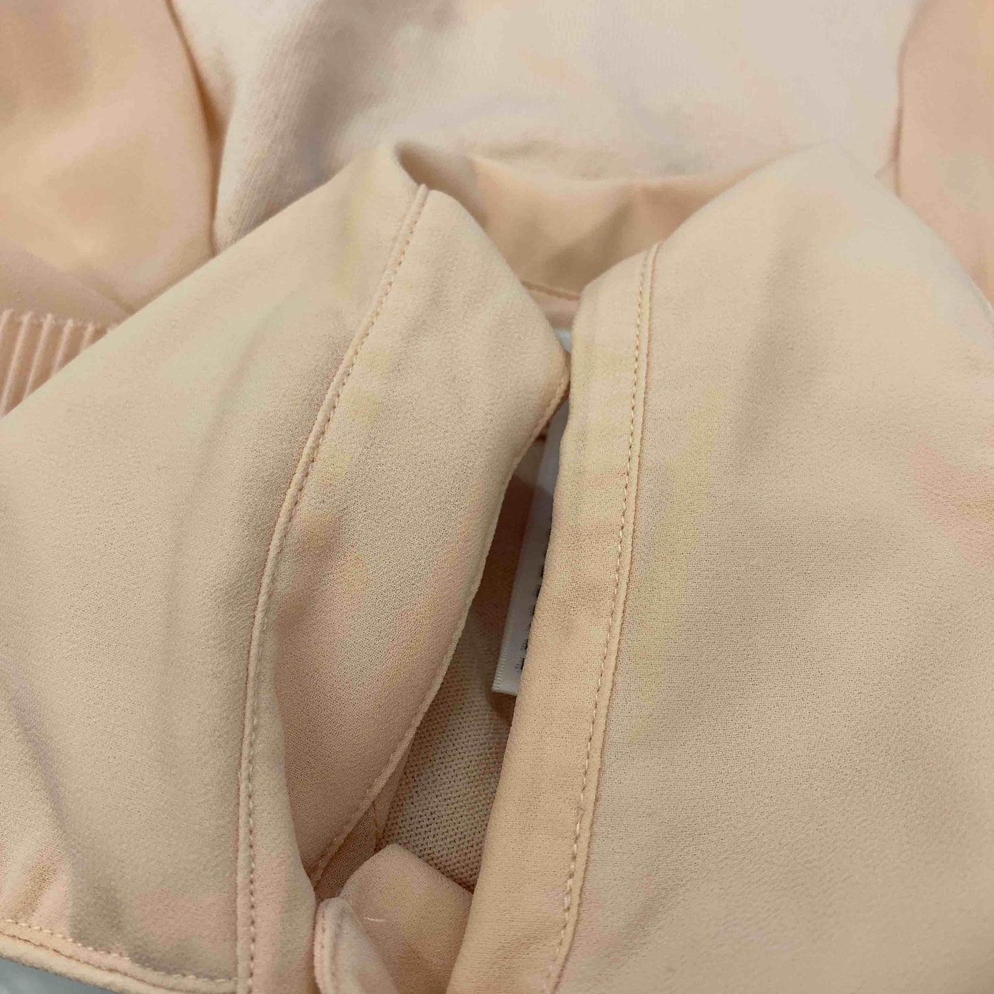 Sov. ソブ レディース 半袖ニット ブラウス リボン フリル ピンク