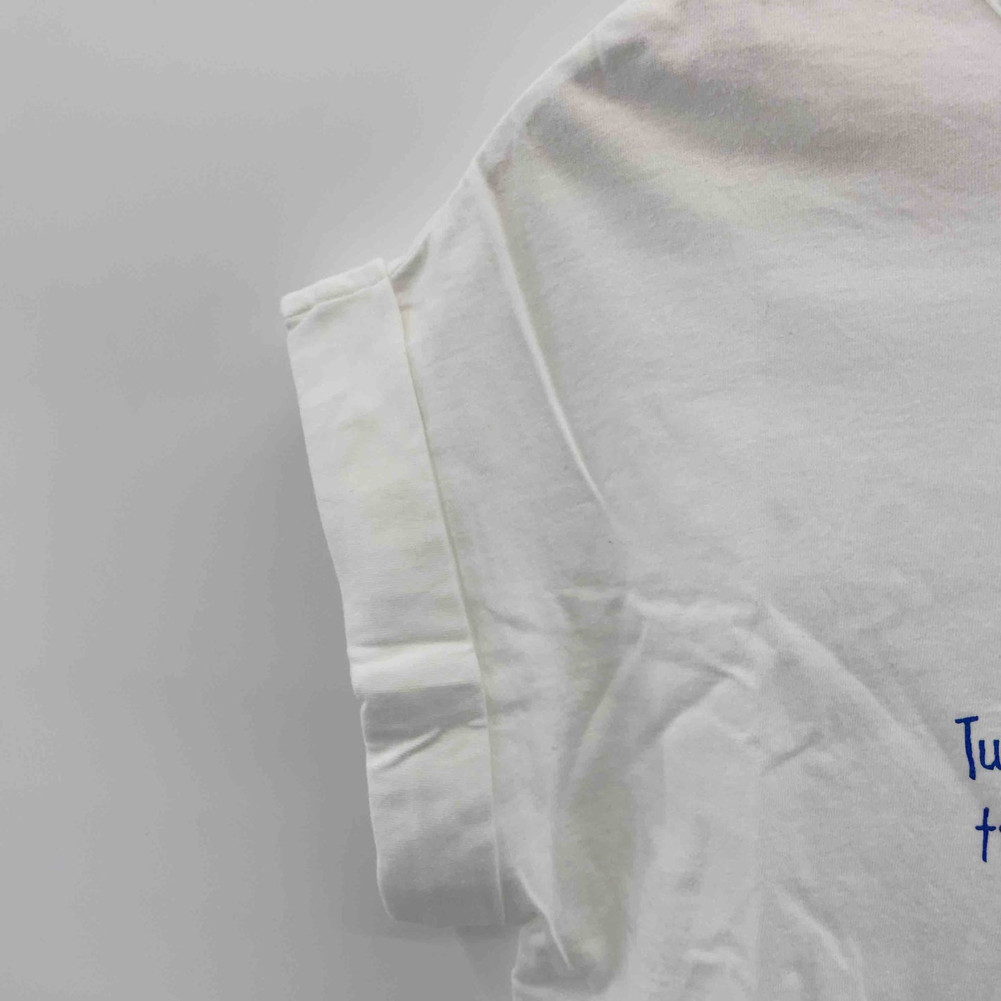 to b. by agnes b. 白 ホワイト ボーダーうさぎ レディース Tシャツ/カットソー(半袖/袖無し)