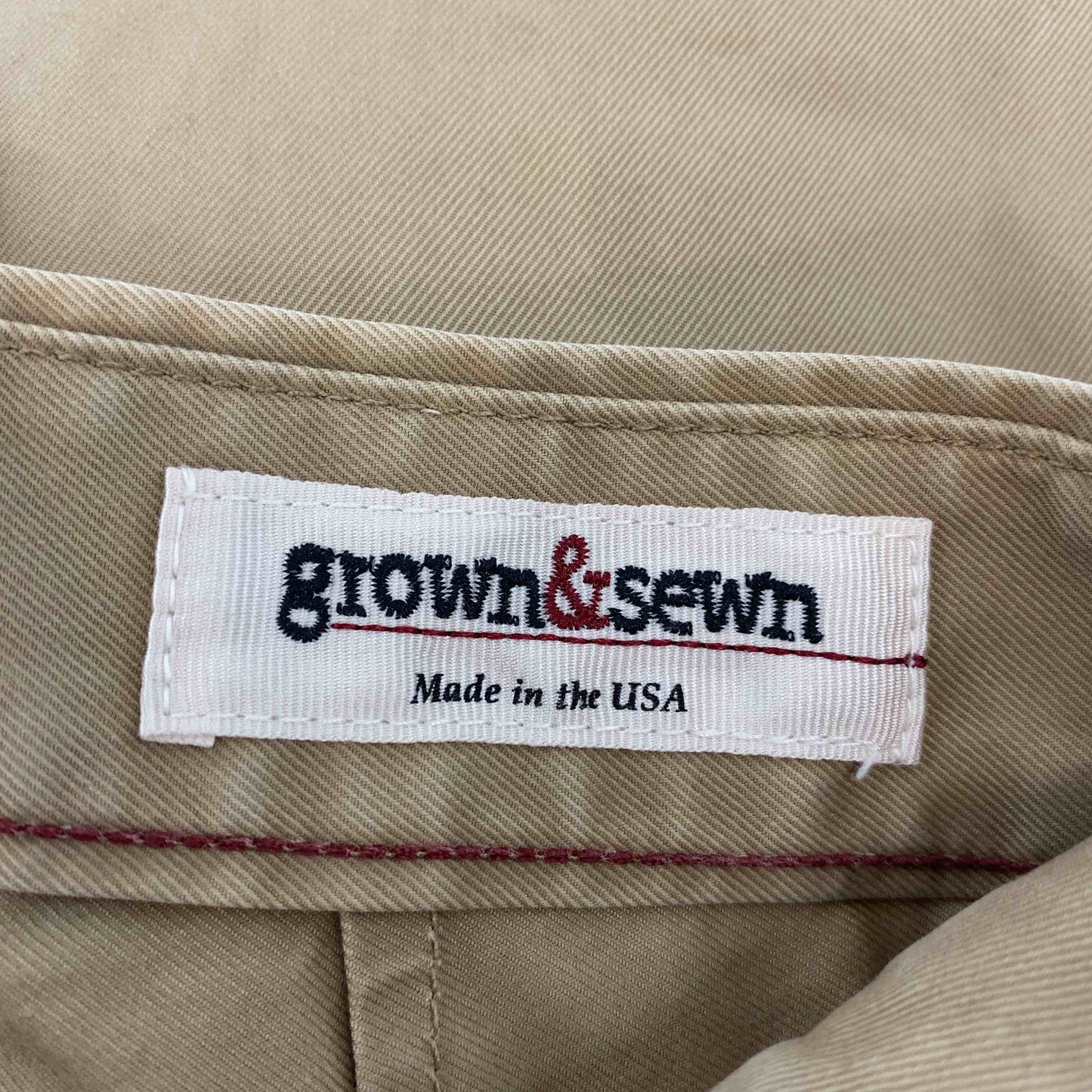 grown&sewn メンズ チノパン