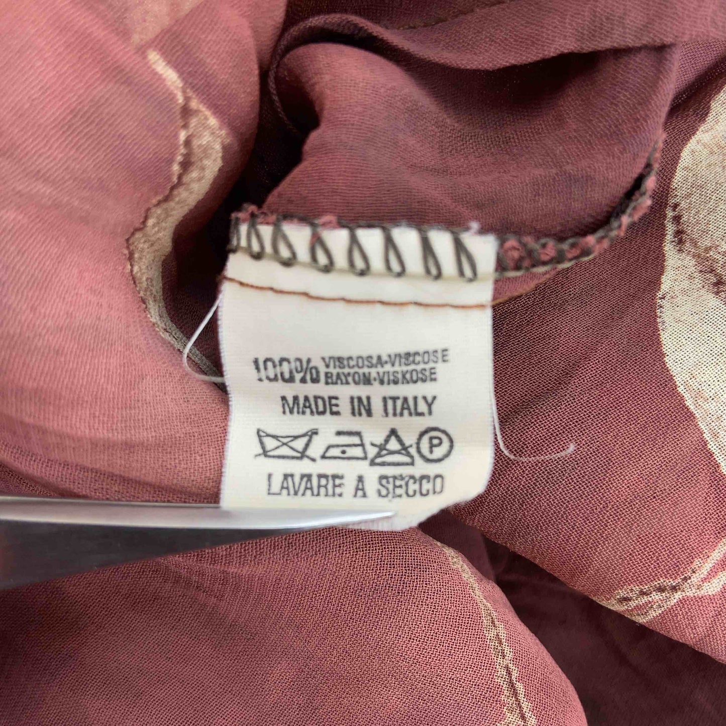 レディース ワンピース ロング チョコレートブラウン フラワープリント