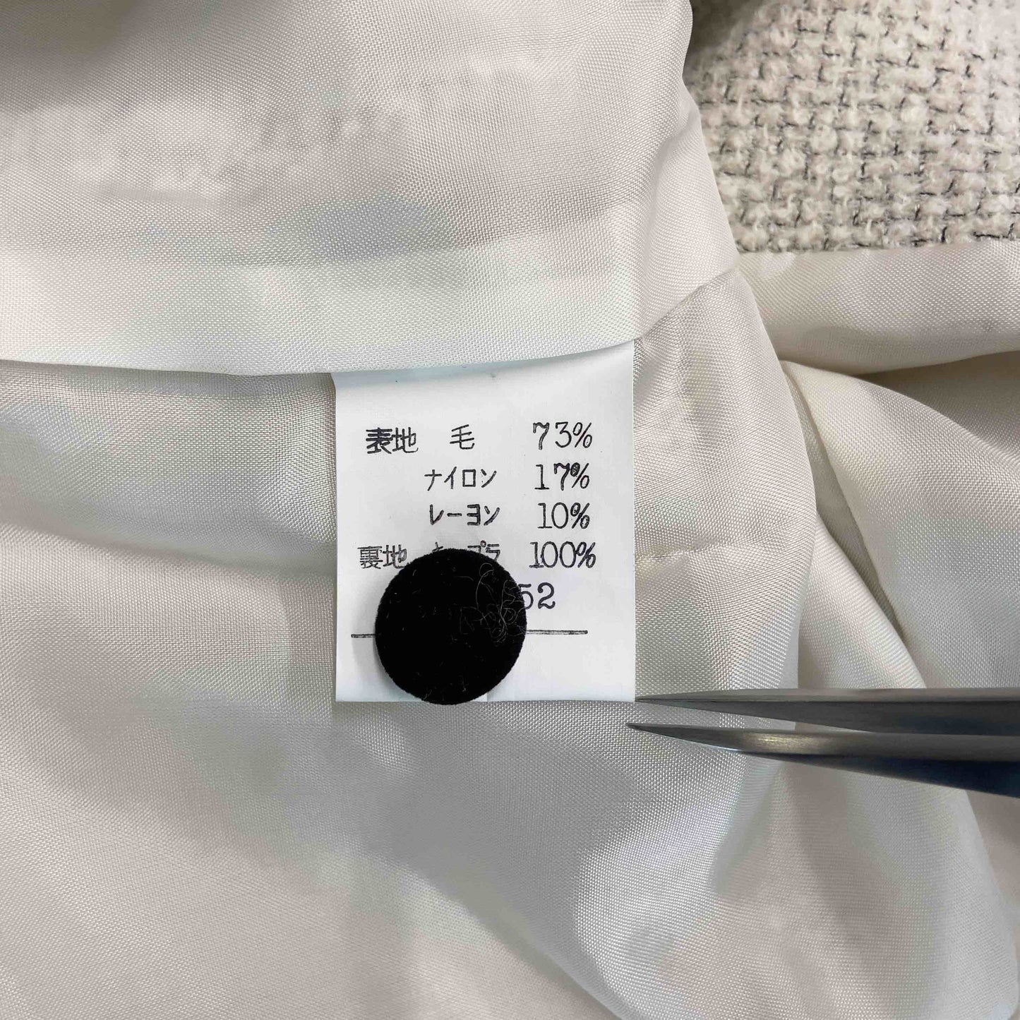 JUJIN PLAXA十仁プラザ レディース ロング ワンピース ツィード オフグレー クルミボタン カフス