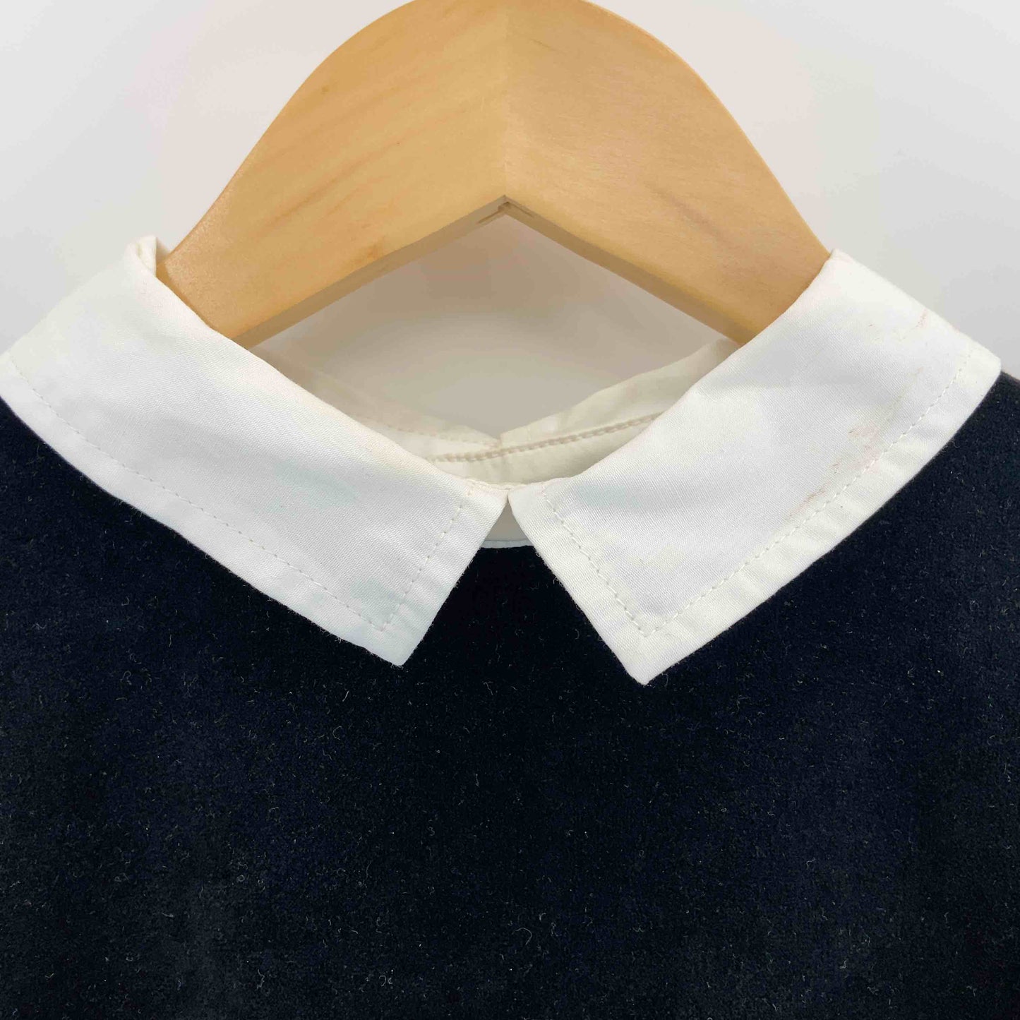 BEAMS BOY ビームスボーイ レディース 長袖ワンピース ロングワンピース ベロア素材 ブラック