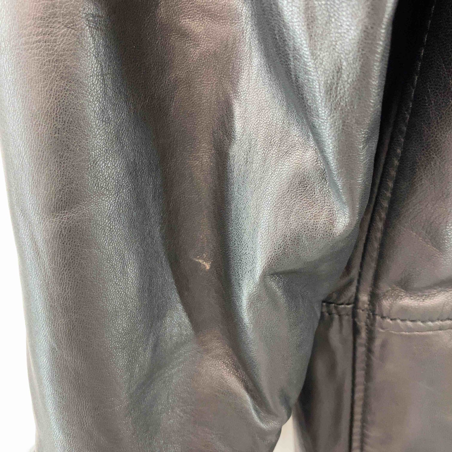 レディース レザージャケット ブラック　ファー　花装飾