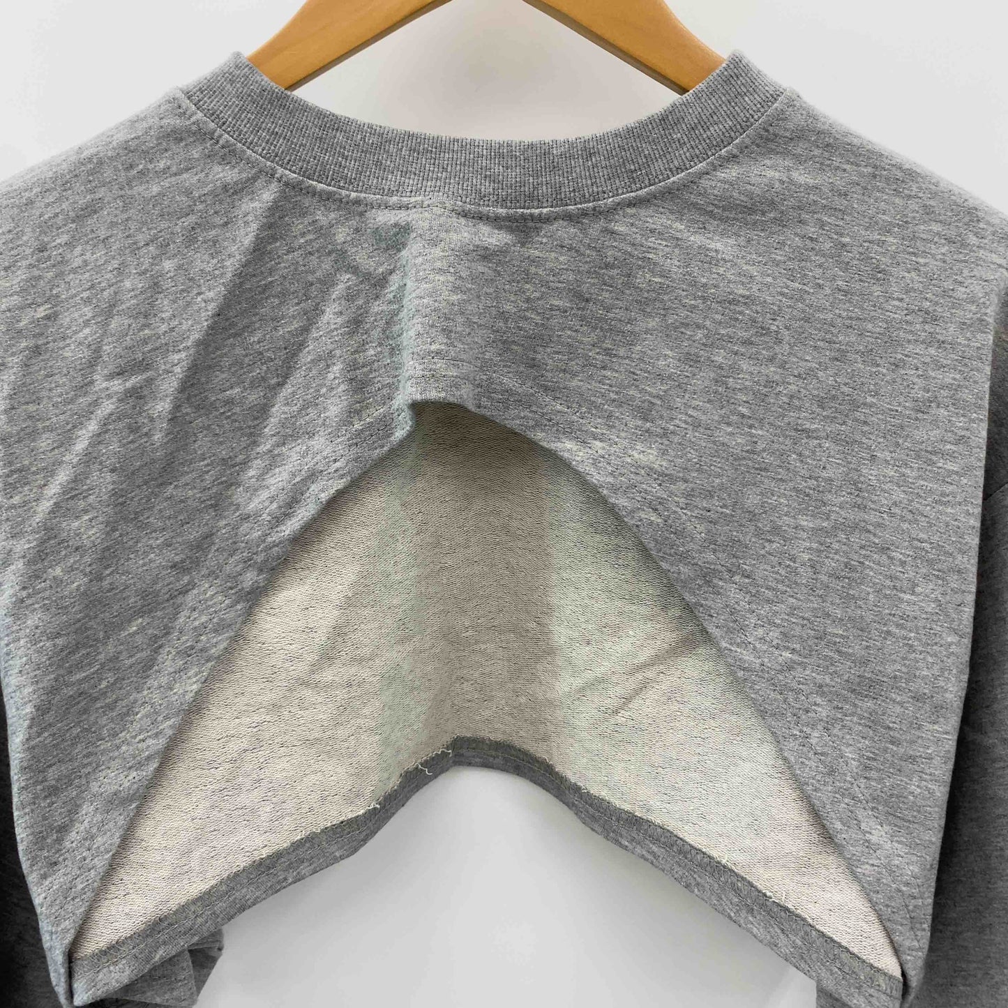 awesome apparel グレー　ショート　トレーナー　レイヤード　重ね着　 レディース スウェット