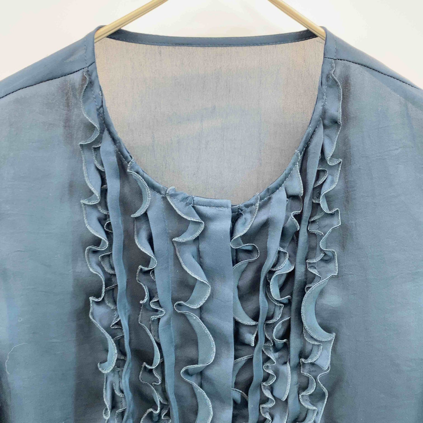 ANAYI アナイ レディース 半袖シャツ/ブラウス ブルー系