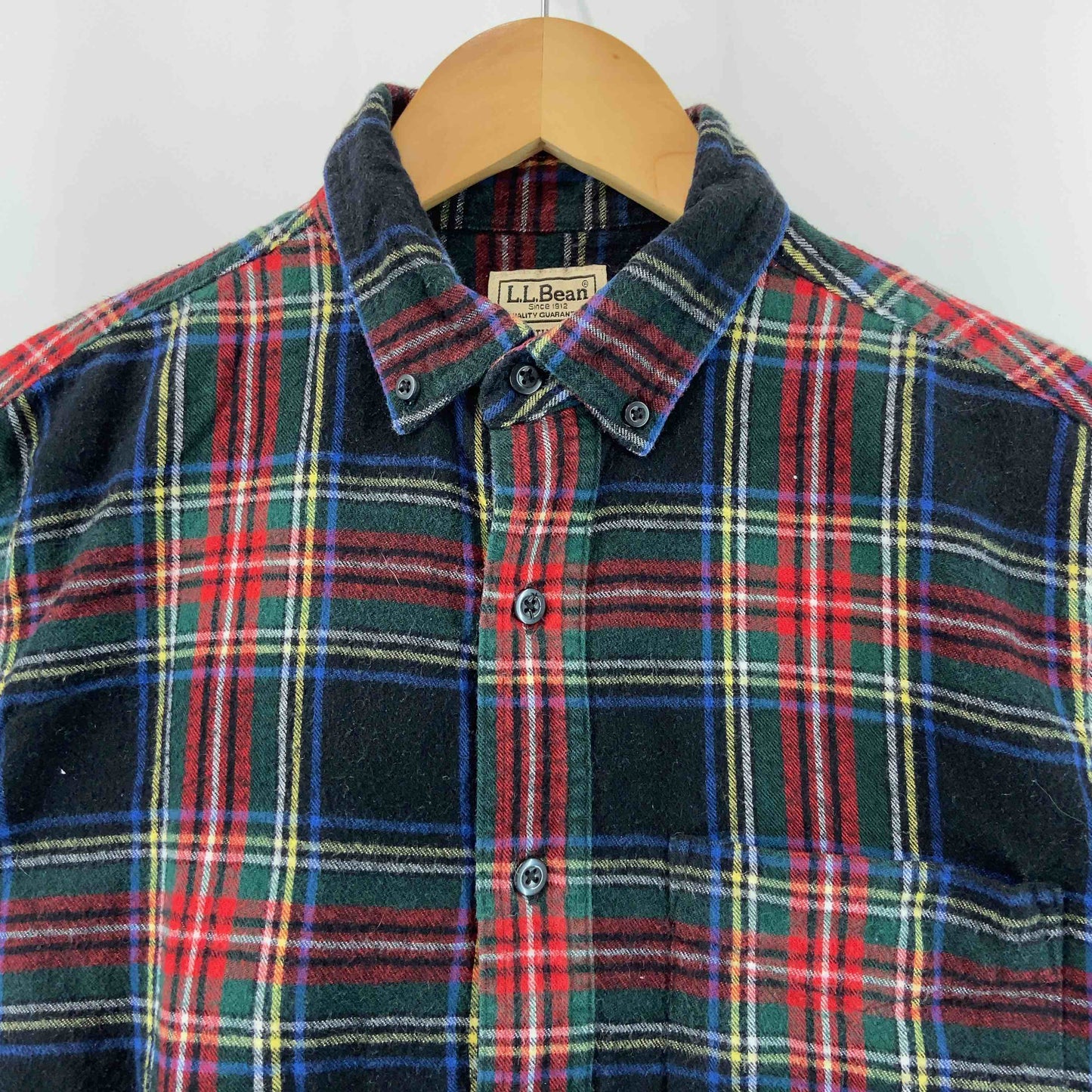 L.L.Bean エルエルビーン メンズ 長袖シャツ ネル チェック柄 ブラック