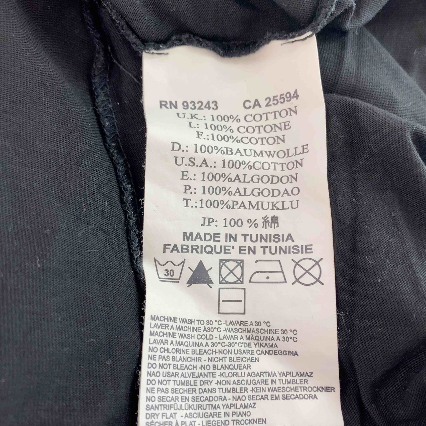 DIESEL ディーゼル メンズ Tシャツ（半袖）フロントプリント ブラック