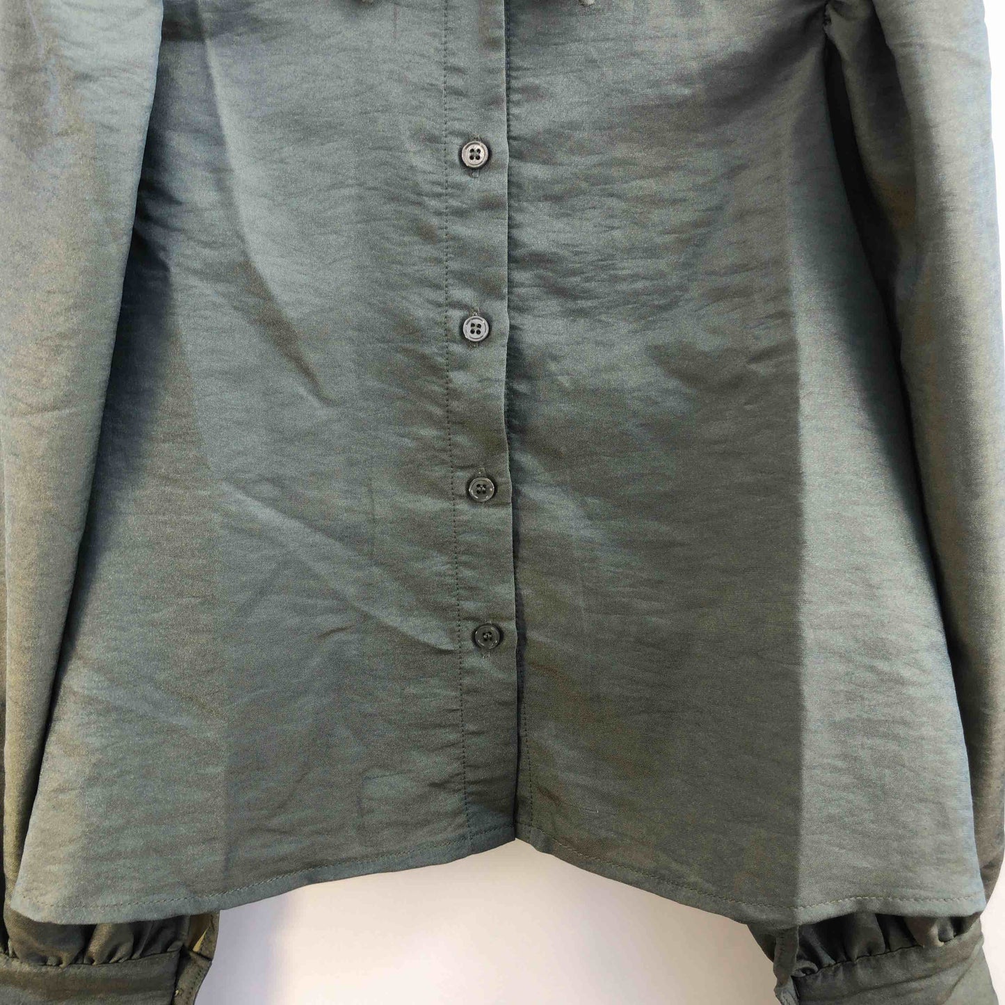 関西ファッション連合   レディース 長袖シャツ/ブラウス モスグリーン tk