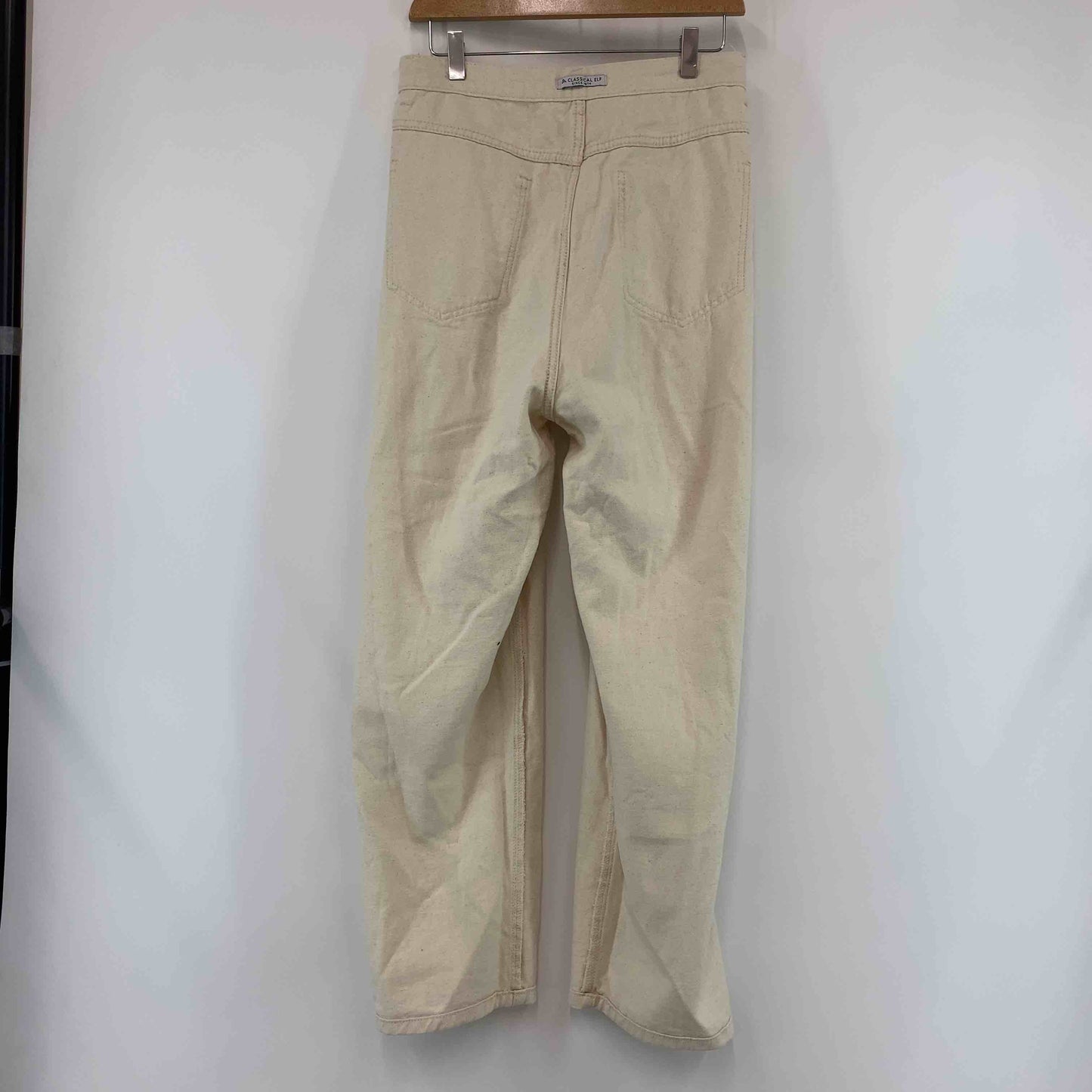 CLASSICAL ELF クラシカルエルフ オフホワイト ストレートジーンズ タック レディース デニム/ジーンズ