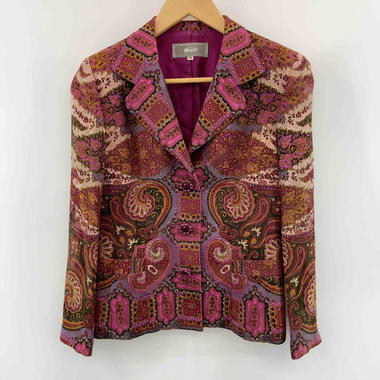 銀座マギー　総柄　  レディース テーラードジャケットとスカートセットアップ