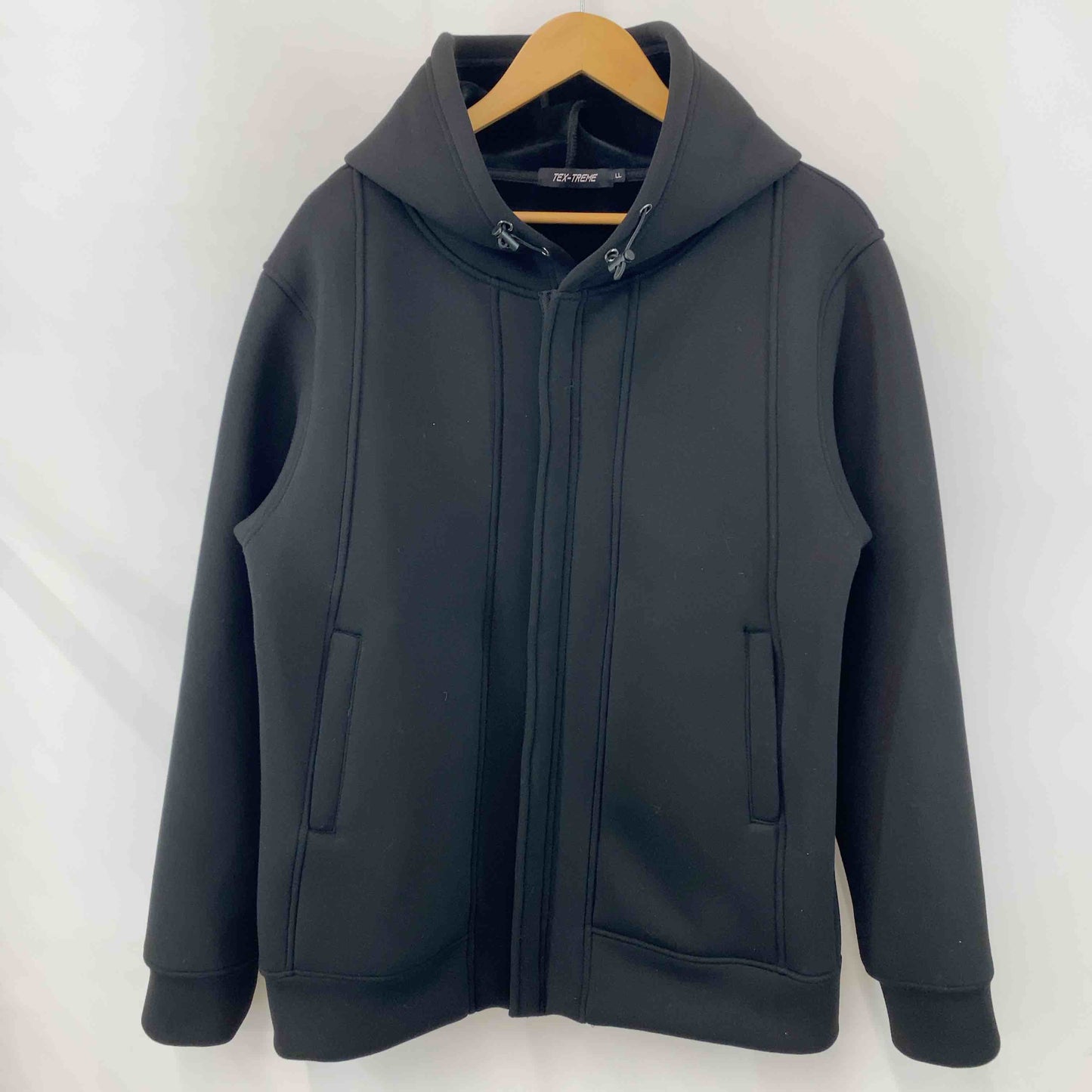 TEX-TREME テックストリーム ブラック 無地 シンプル フード付き メンズ ブルゾン