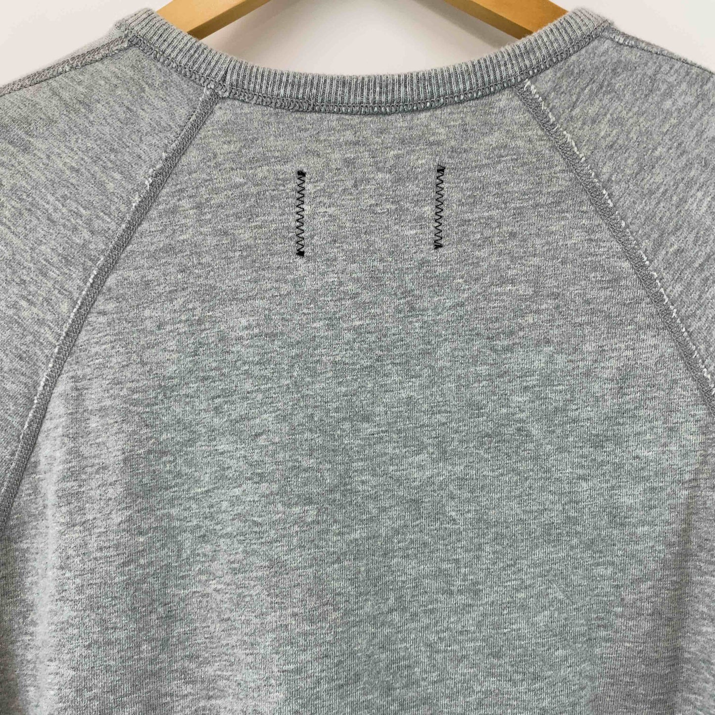 REIGNING CHAMP レイニングチャンプ メンズ スウェット グレー ラウンドネック 脇リブ切り替え