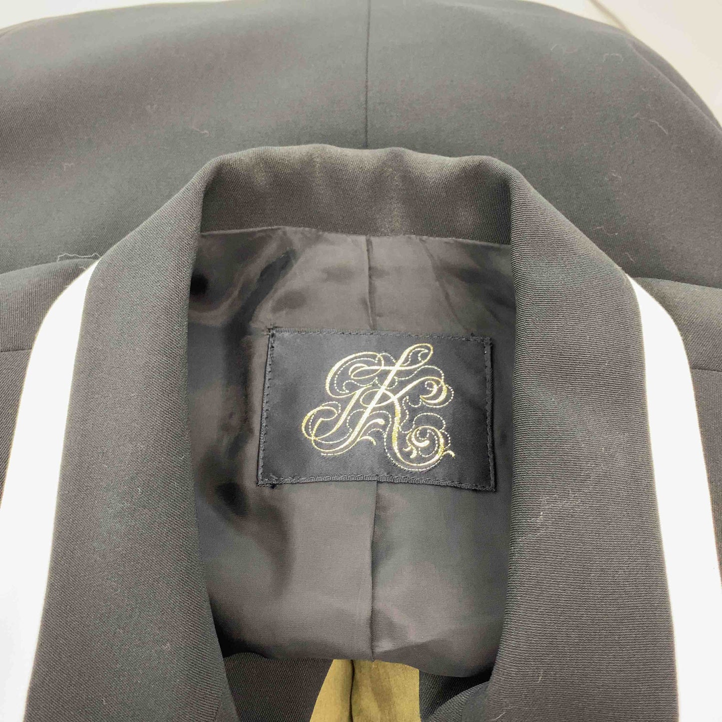 伊太利屋 イタリヤ レディース ダブルブレスト テーラードジャケット 黒 総裏