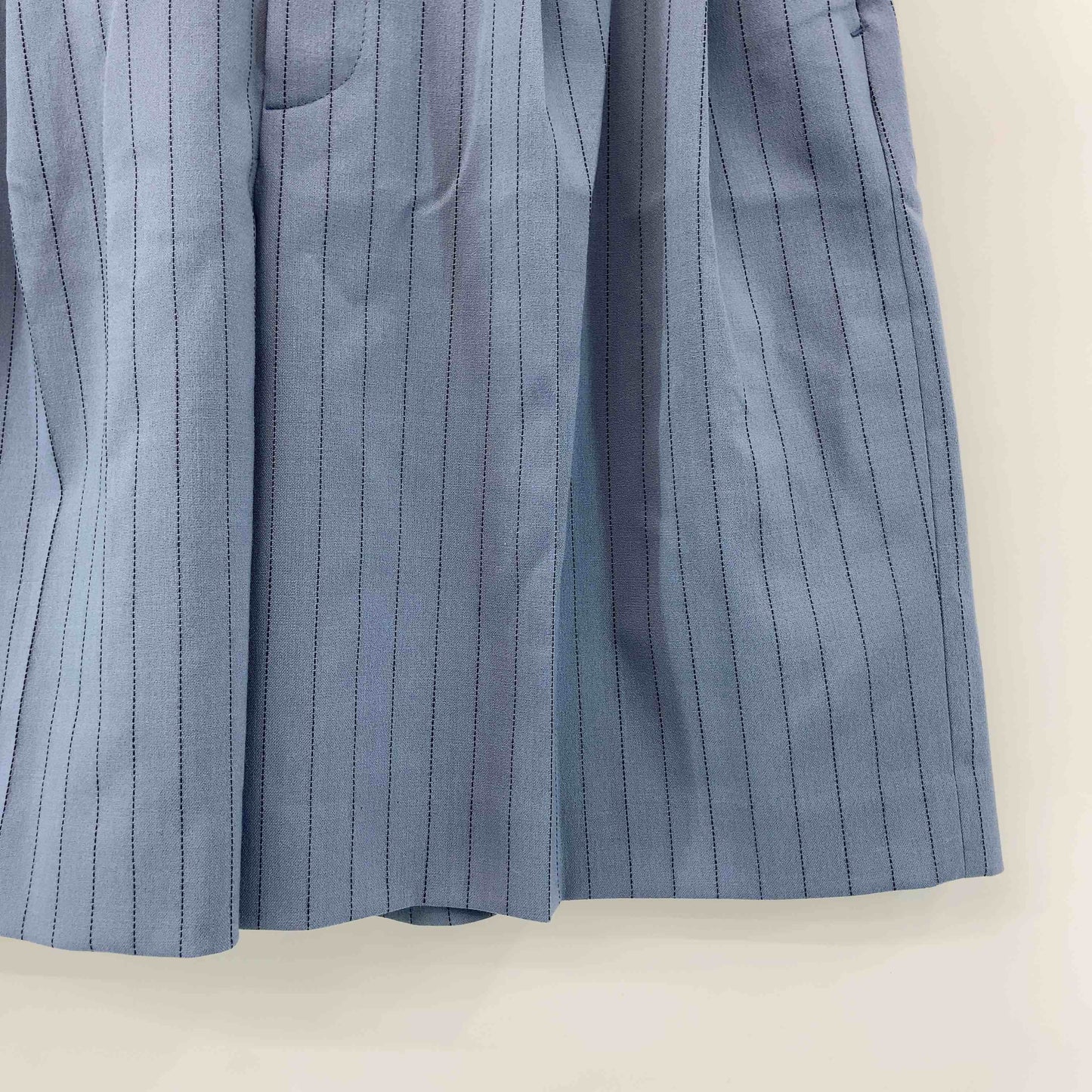 LE CIEL BLEU ルシェルブルー レディース ハーフパンツ ストライプ ブルーグレー