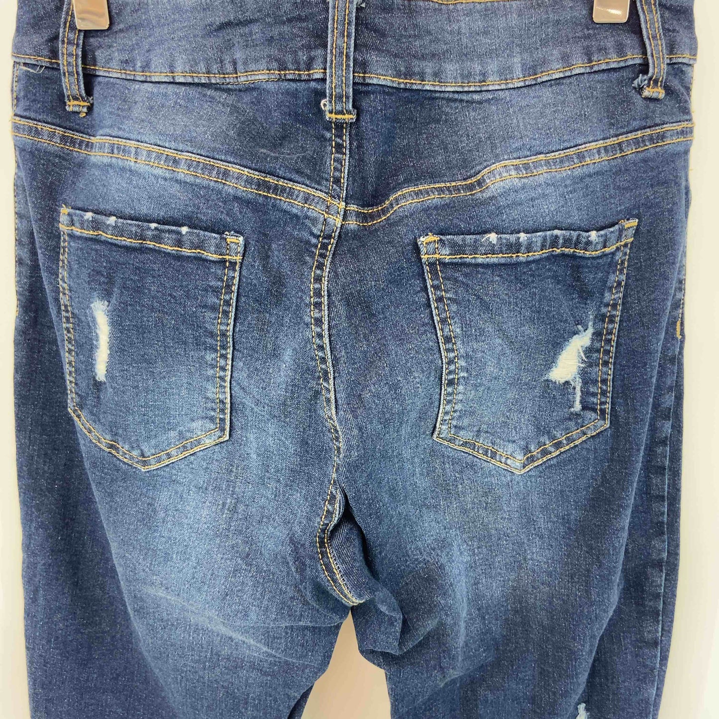 COLZA コルザ ハニーズ レディース デニム　スキニージーンズ　切りっぱなし　ダメージ加工