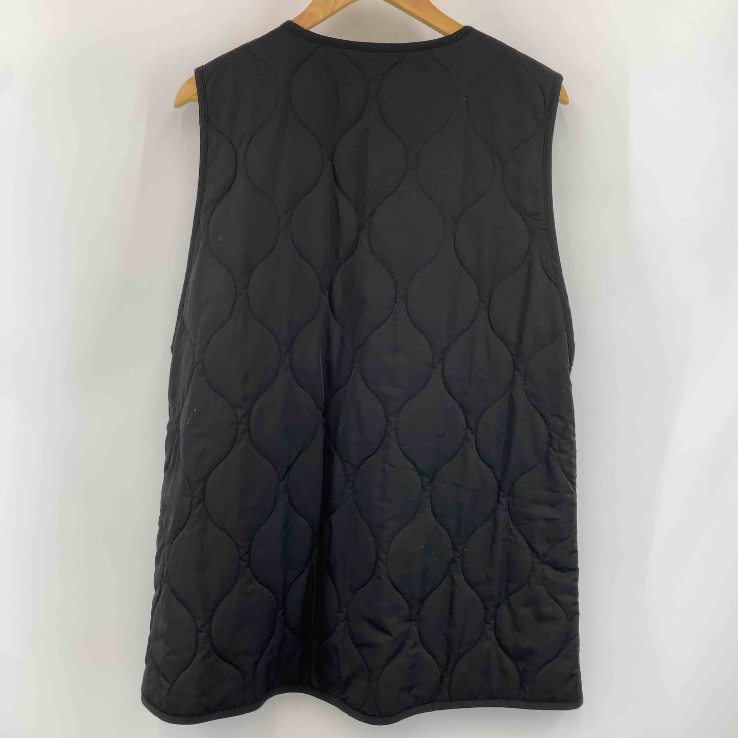 INGNI イング メンズ 中綿　キルティングベスト　アシンメトリー　黒