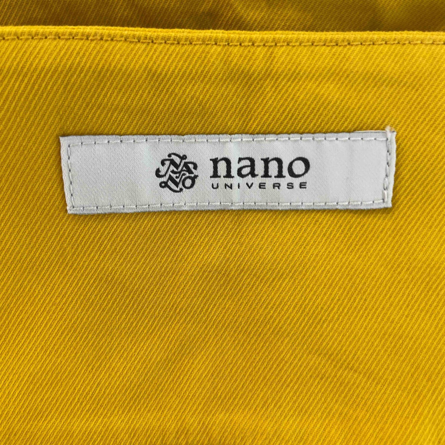 nano universe ナノユニバース レディース ロングスカート 綿 イエロー