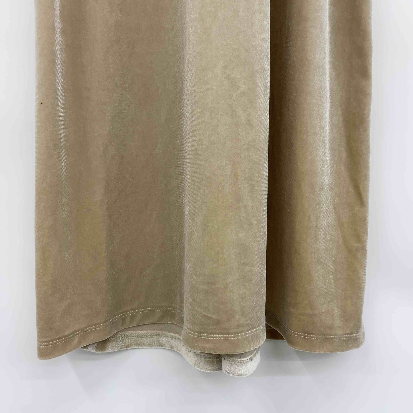 mystic ミスティック レディース ノースリーブワンピース キャミワンピース ベロア ベージュ