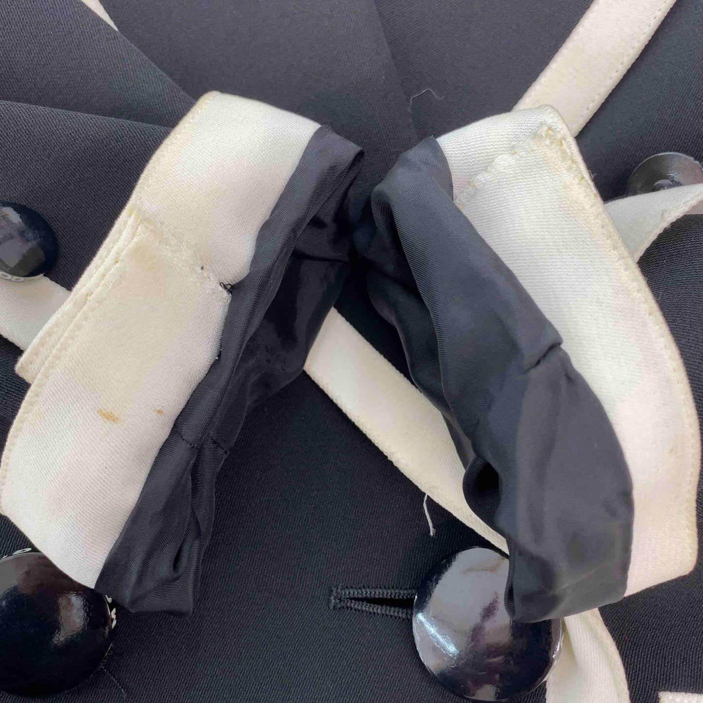 伊太利屋 イタリヤ レディース ダブルブレスト テーラードジャケット 黒 総裏