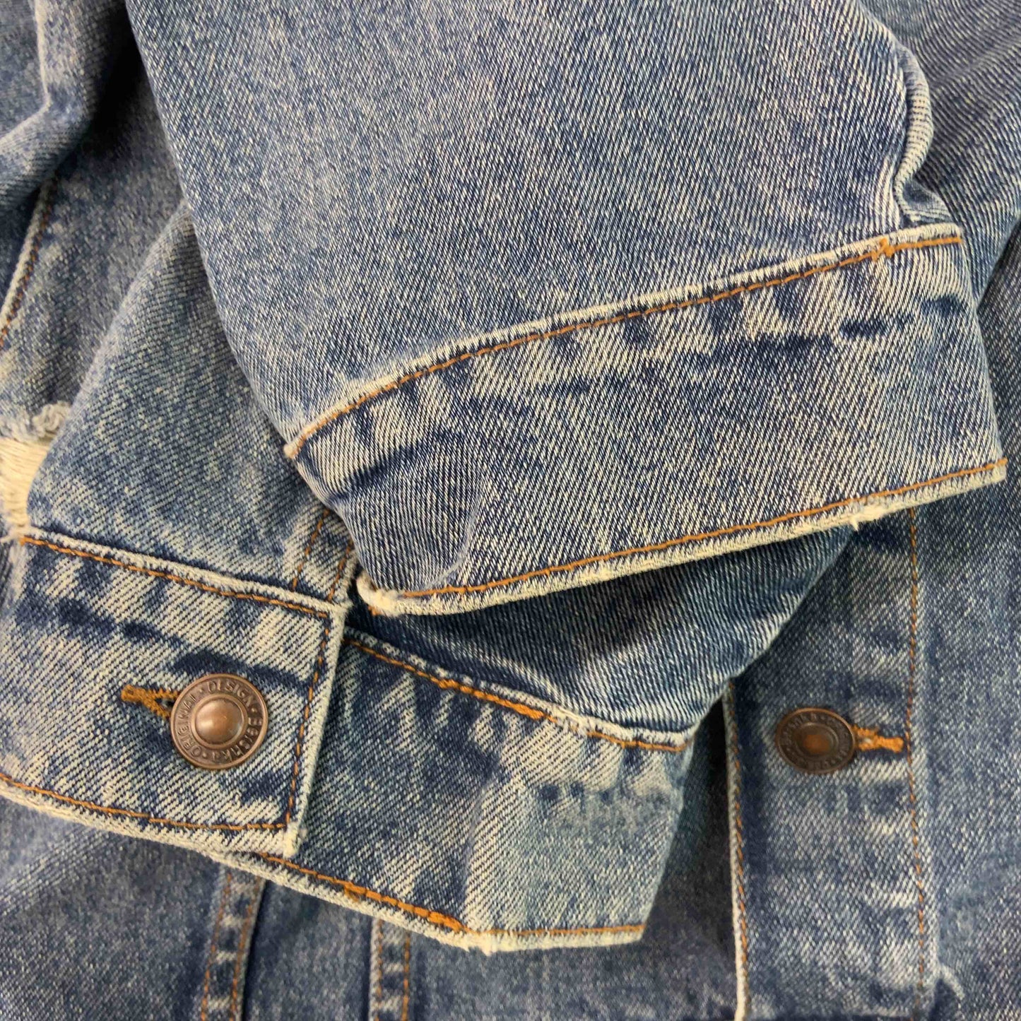 Bershka ベルシュカ メンズ Gジャン/デニムジャケット ダメージ加工 ブルーデニム