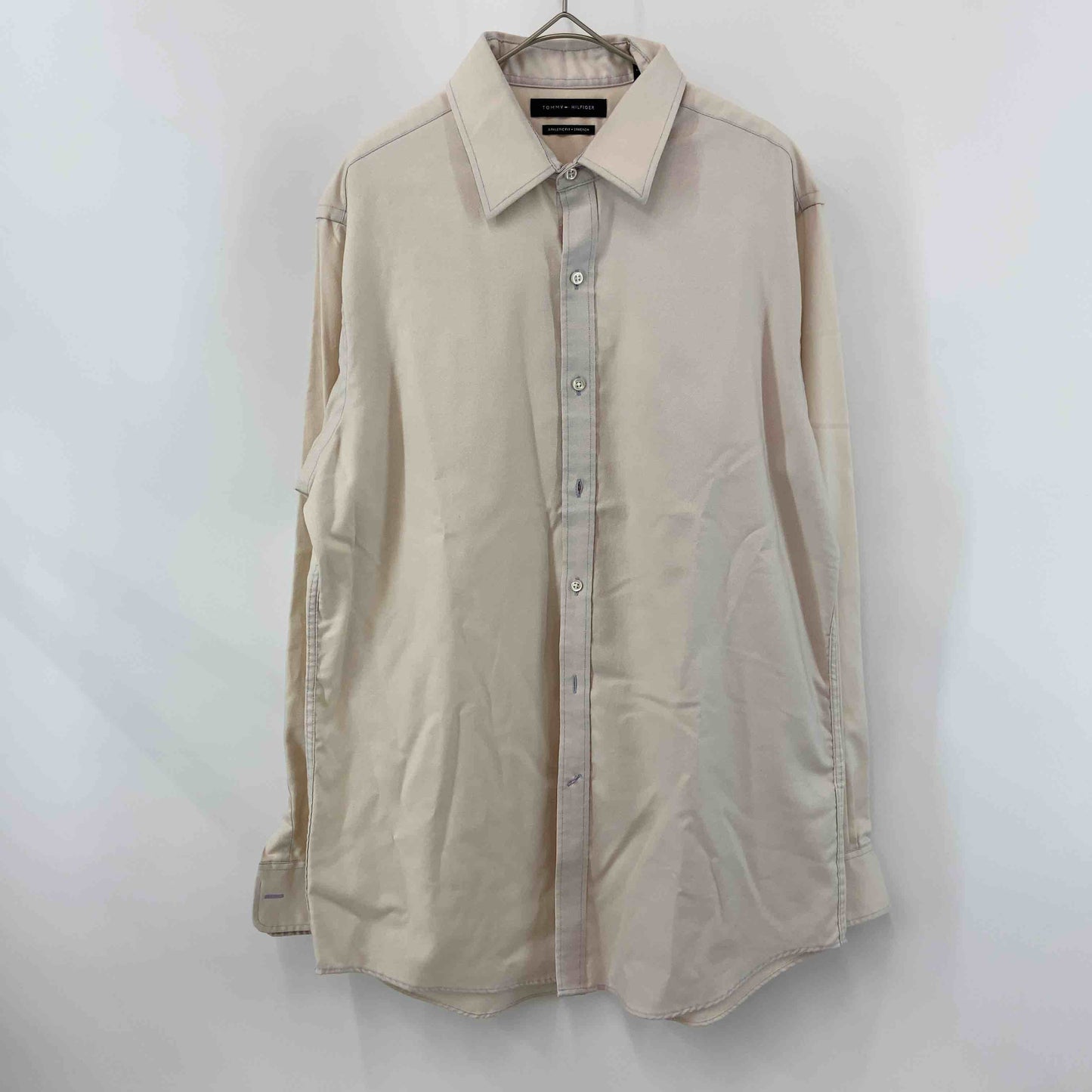TOMMY HILFIGER トミーヒルフィガー メンズ 長袖シャツ　ベージュ