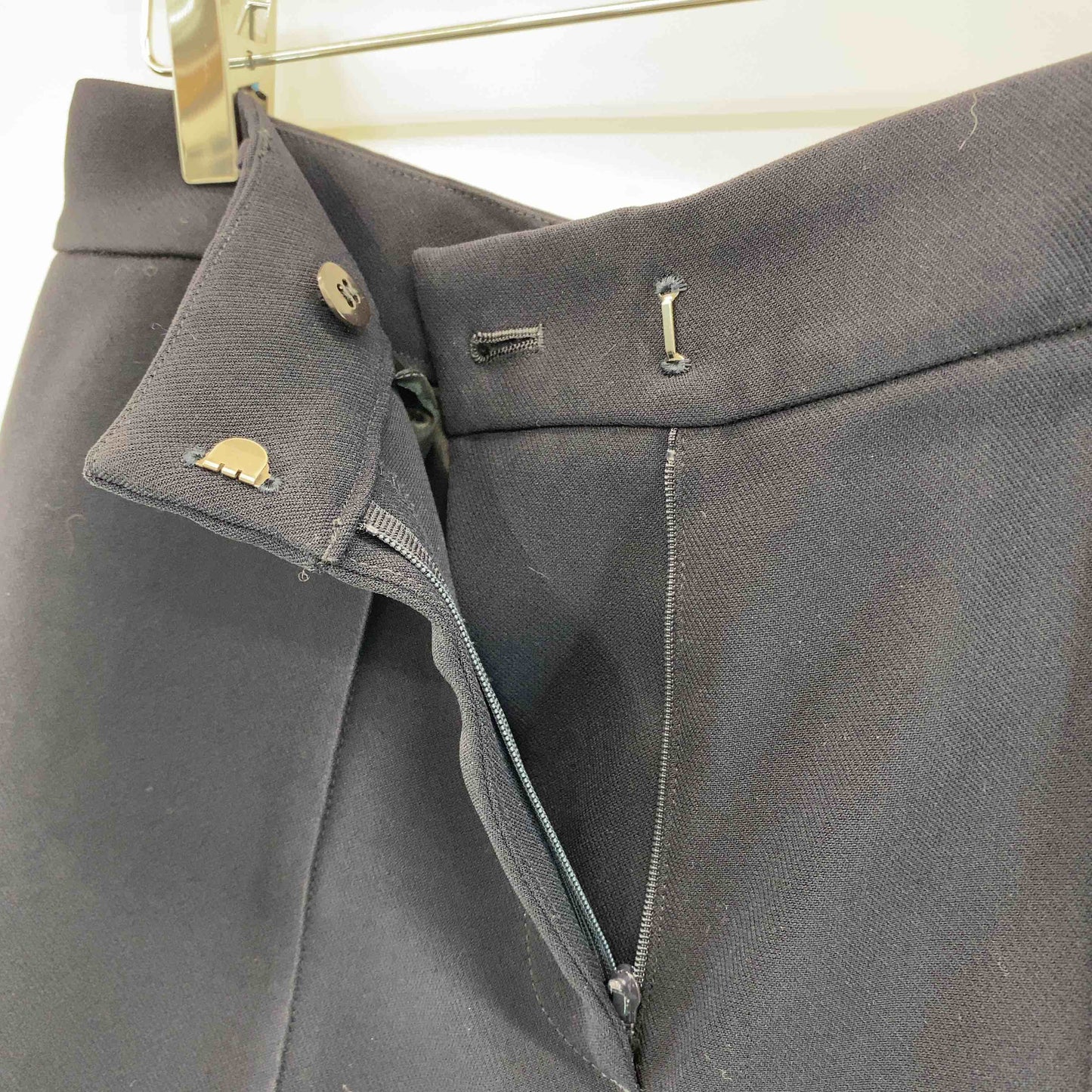 Demi-Luxe BEAMS デミルクスビームス レディース ノーカラージャケット センタープレスパンツ セットアップ 濃紺