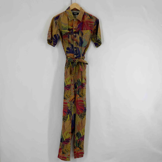 Desigual デシグアル レディース オールインワン 総柄 イエロー系