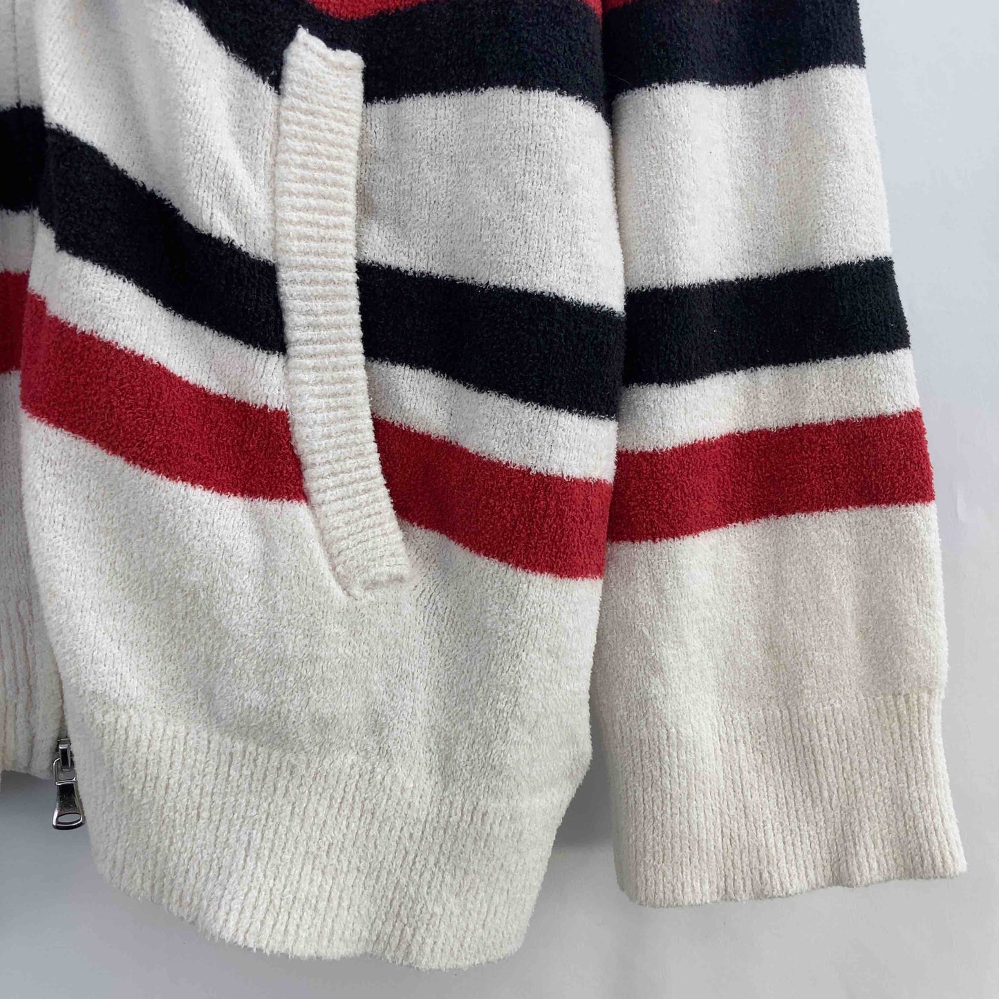 Joel Robuchon gelato pique ジョエルロブション ジェラートピケ レディース パーカー 白色 紺x赤ボーダー tk