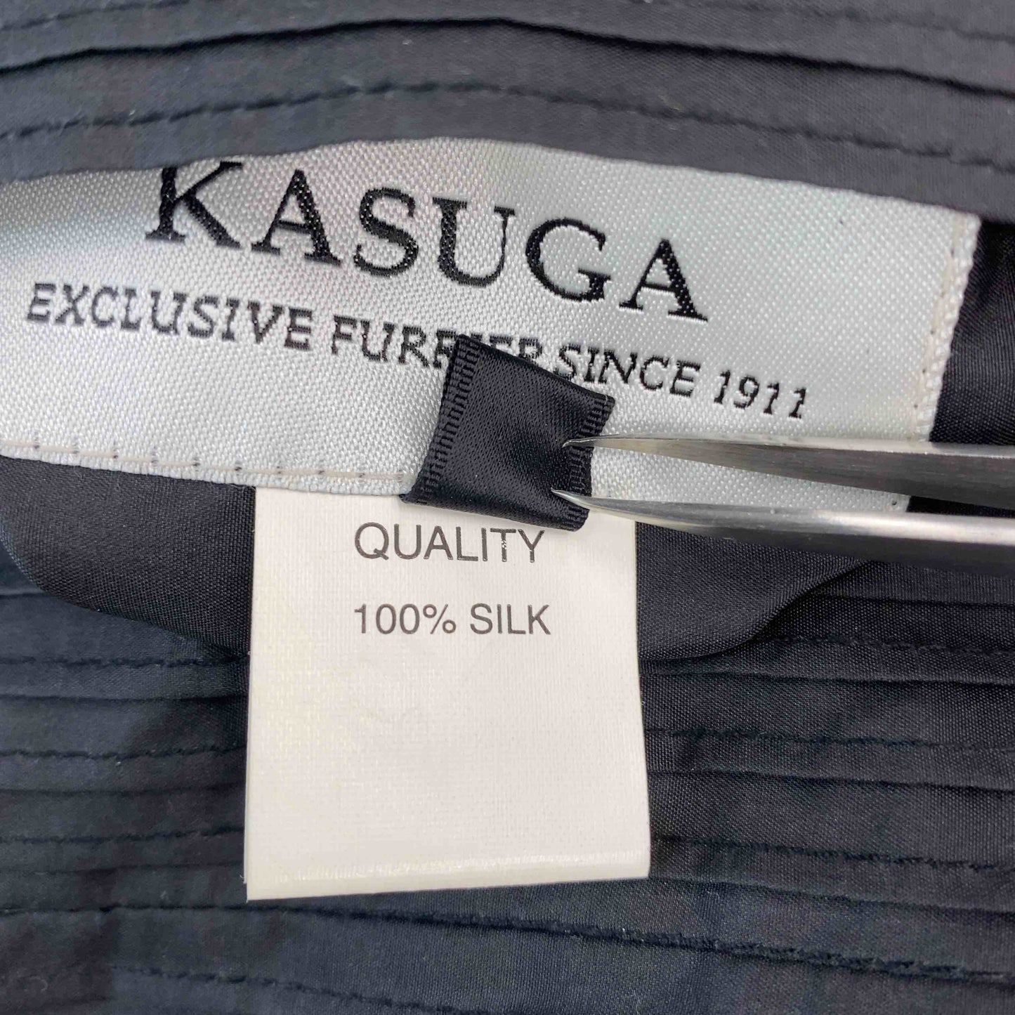 KASUGA  レディース 毛皮/ファーコート リバーシブル ラビットファー ブラック