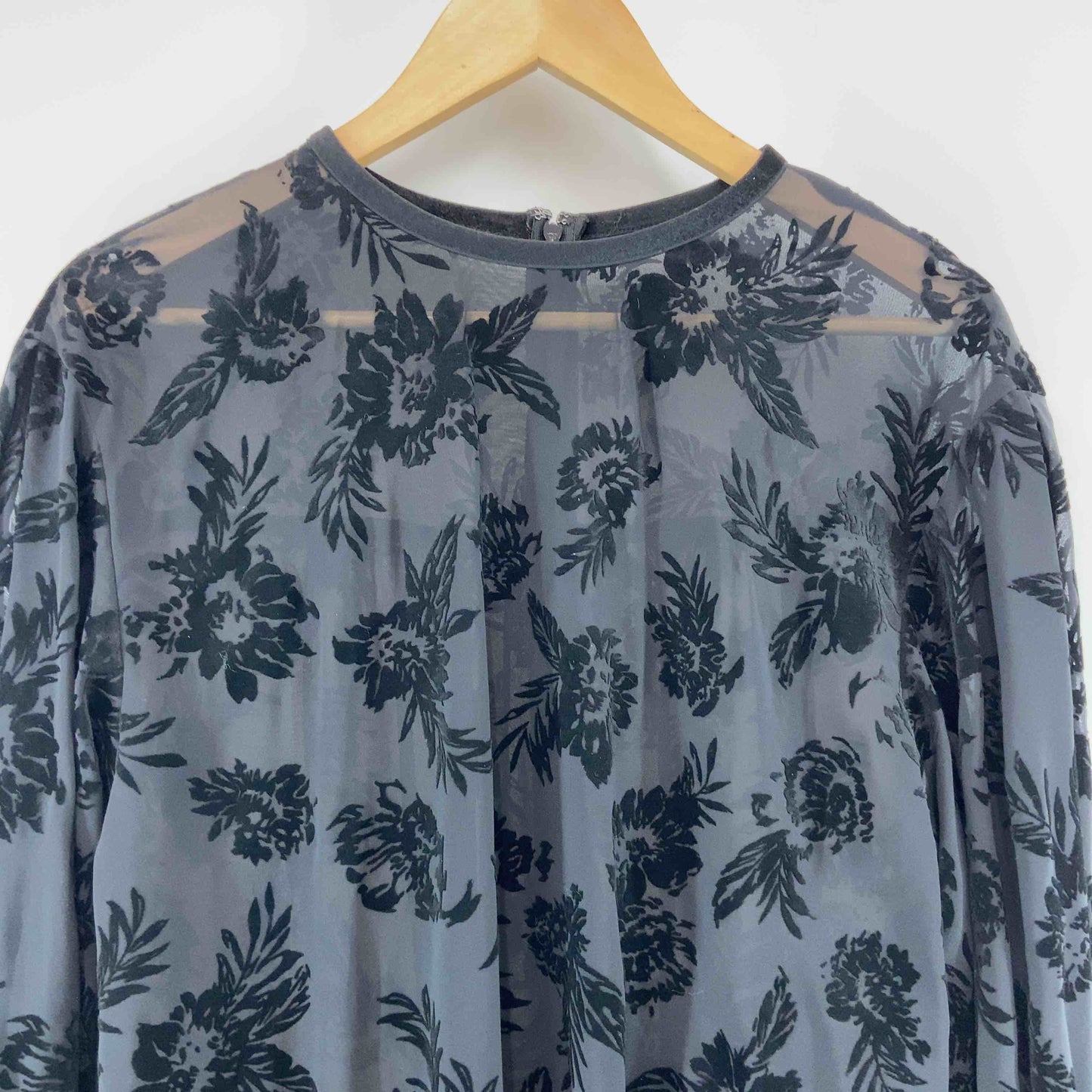 Lois CRAYON ロイスクレヨン レディース 長袖ワンピース シースルー ブラック