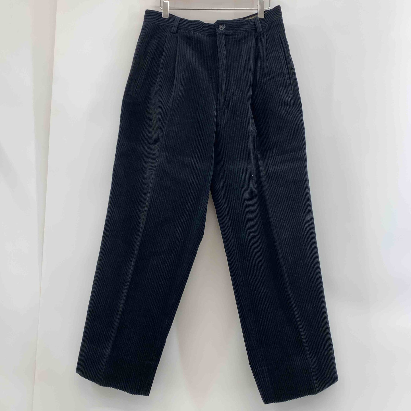 KRUNA  メンズ スラックス コーデュロイ素材 ブラック