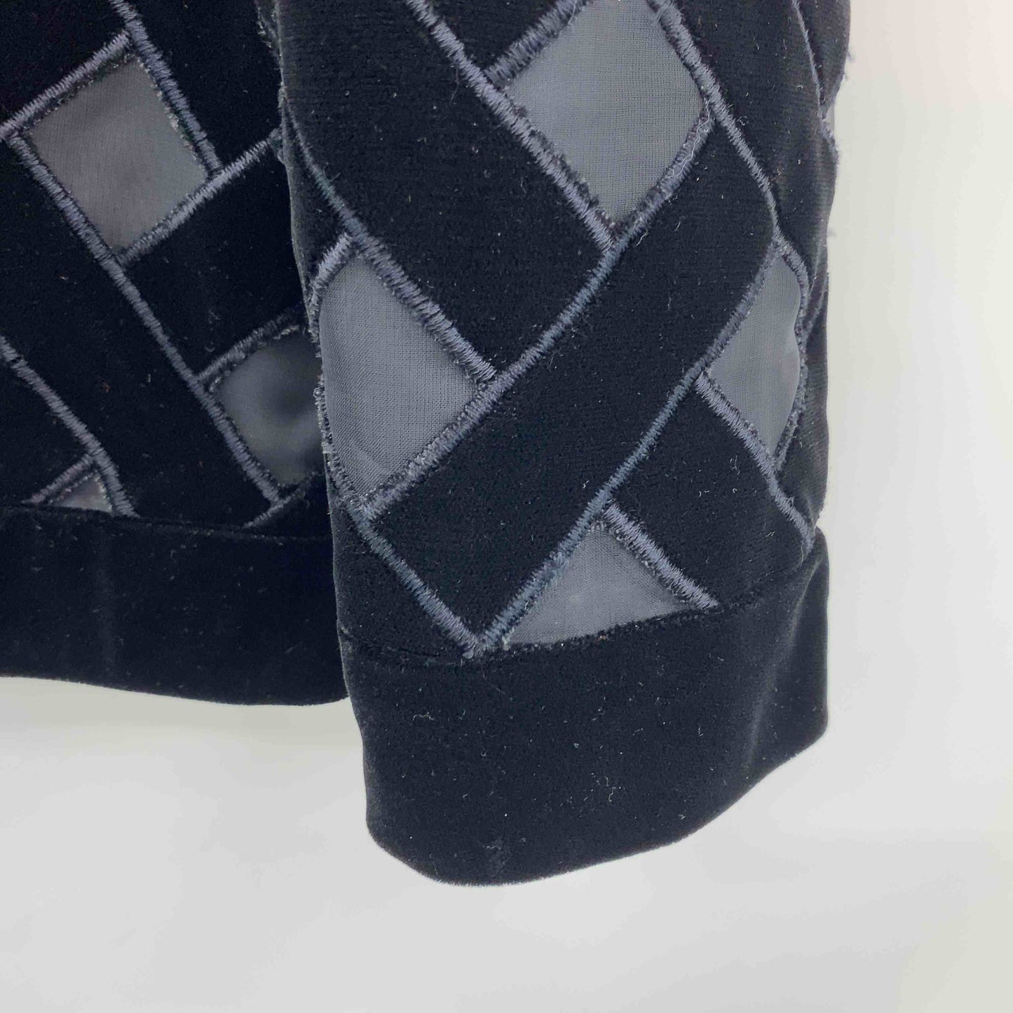 GIVENCHY ジバンシー レディース ノーカラージャケット　セットアップ　タイトスカート　ベロア　黒