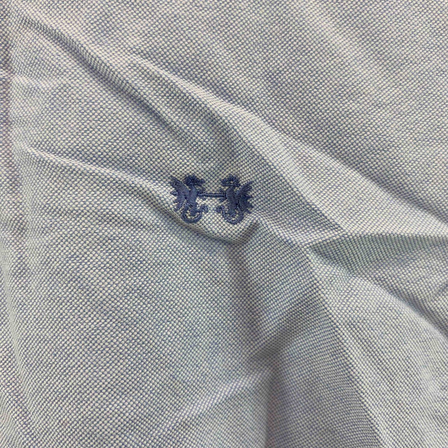 McGREGOR マクレガー レディース 長袖シャツ　ブラウス　ボタンダウン　刺繍　青