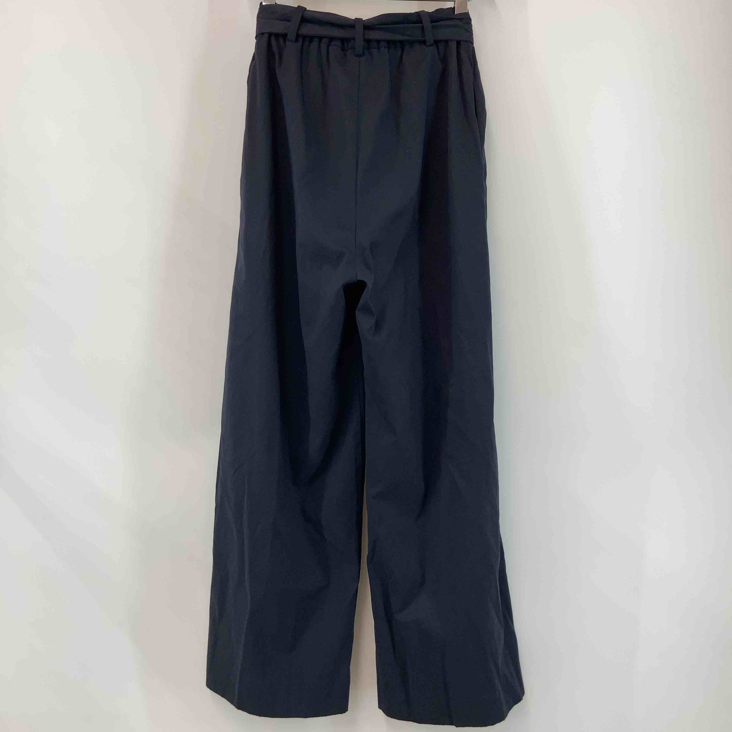 PICCIN ピッチン レディース カジュアルパンツ シフォンドッキング プリーツ ネイビー