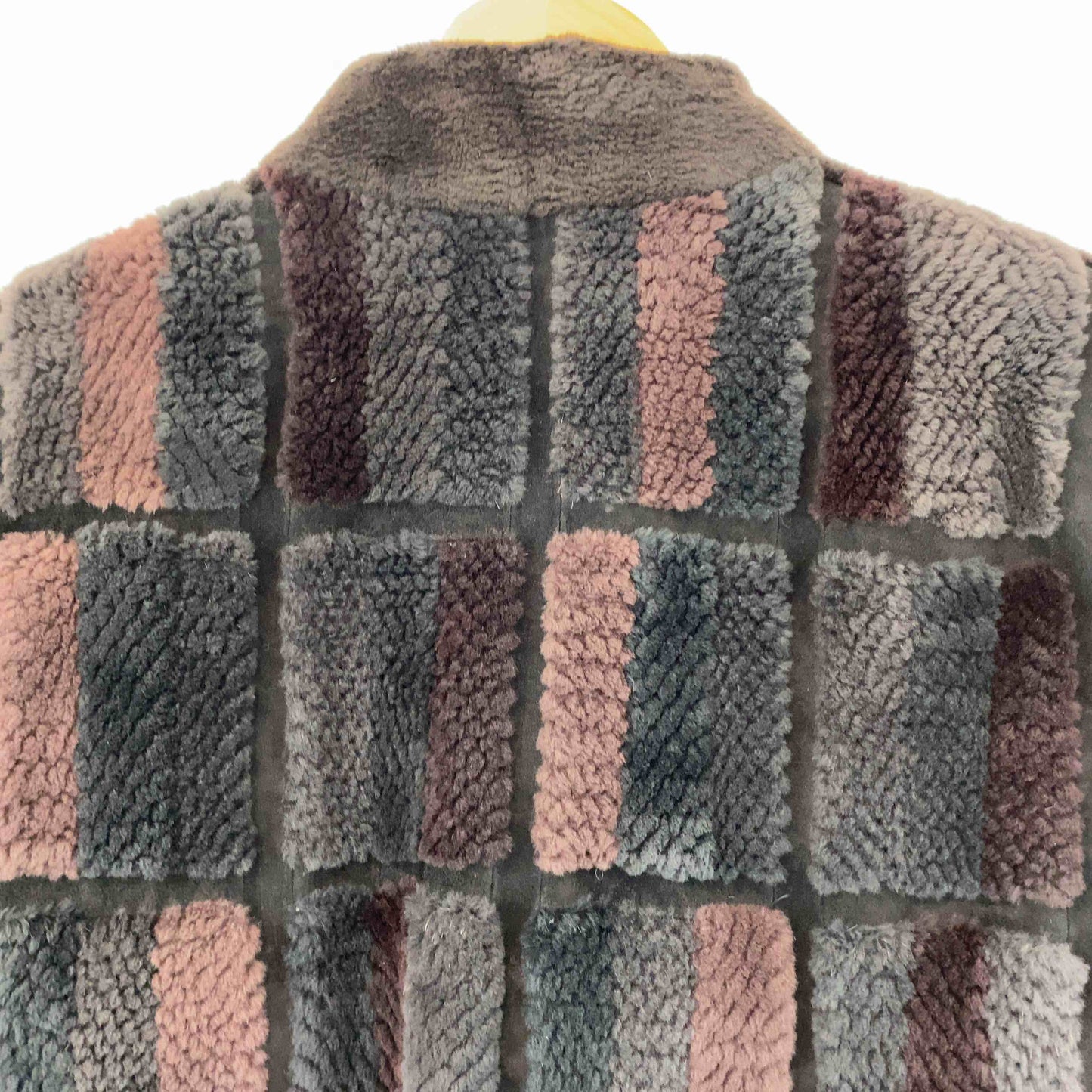 レディース ファージャケット 毛皮ハーフコート ブラウン