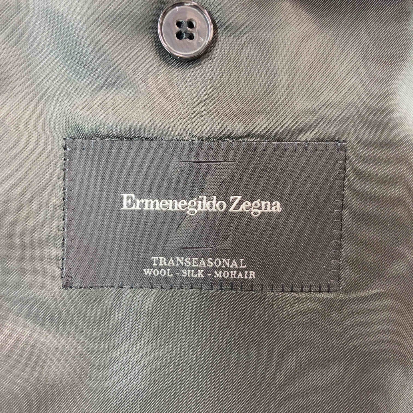 Ermenegildo Zegna エルメネジルドゼニア メンズ テーラードジャケット　ウール混　ストライプ　チャコールグレー系
