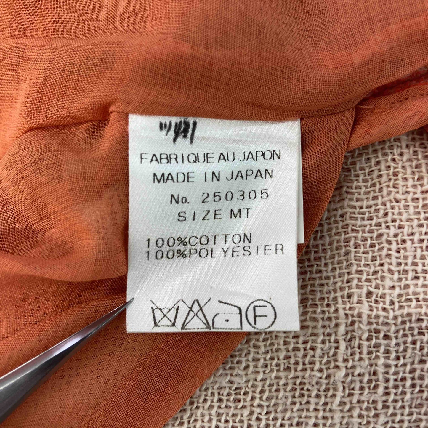 TAKEZO TOYOGUDHI タケゾウ トヨグチ  レディース ノーカラージャケット オレンジ