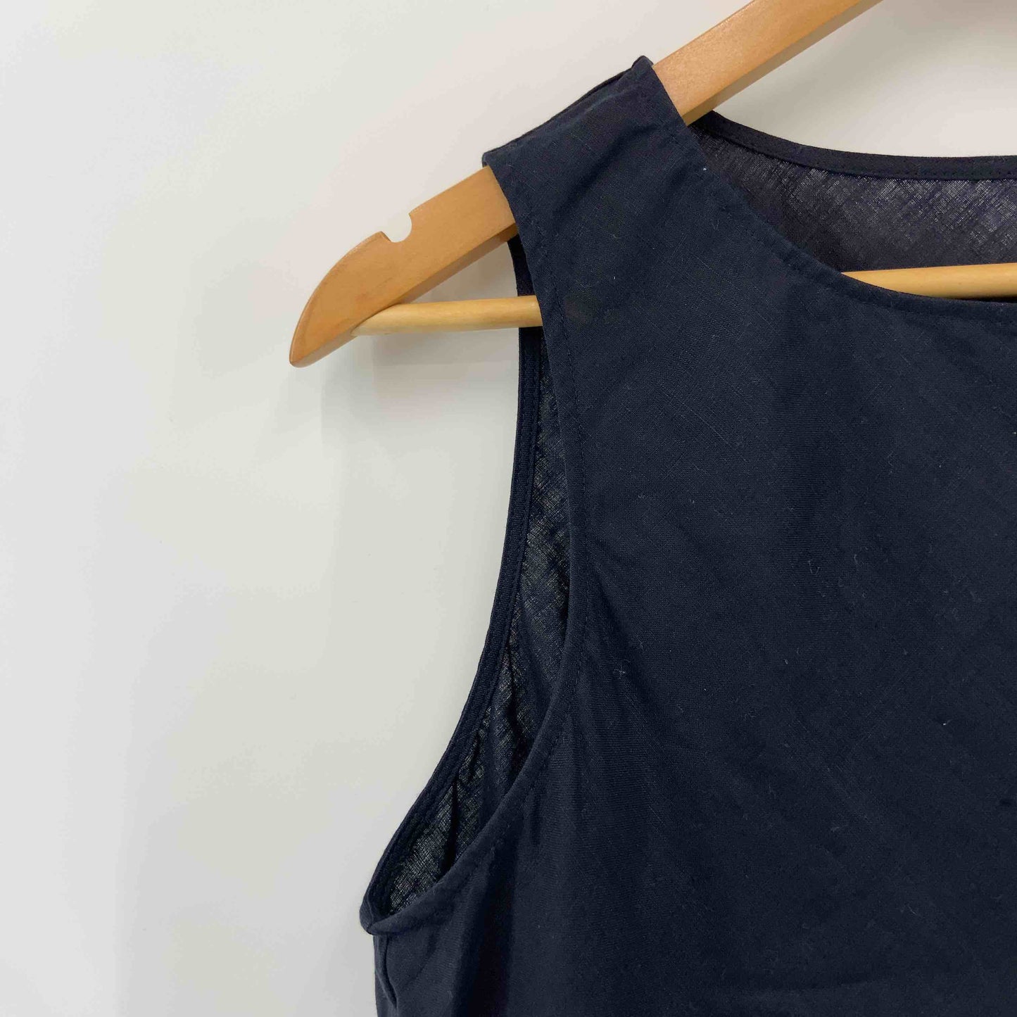 中川政七商店レディース タンクトップ ノースリーブブラウス ネイビー 麻