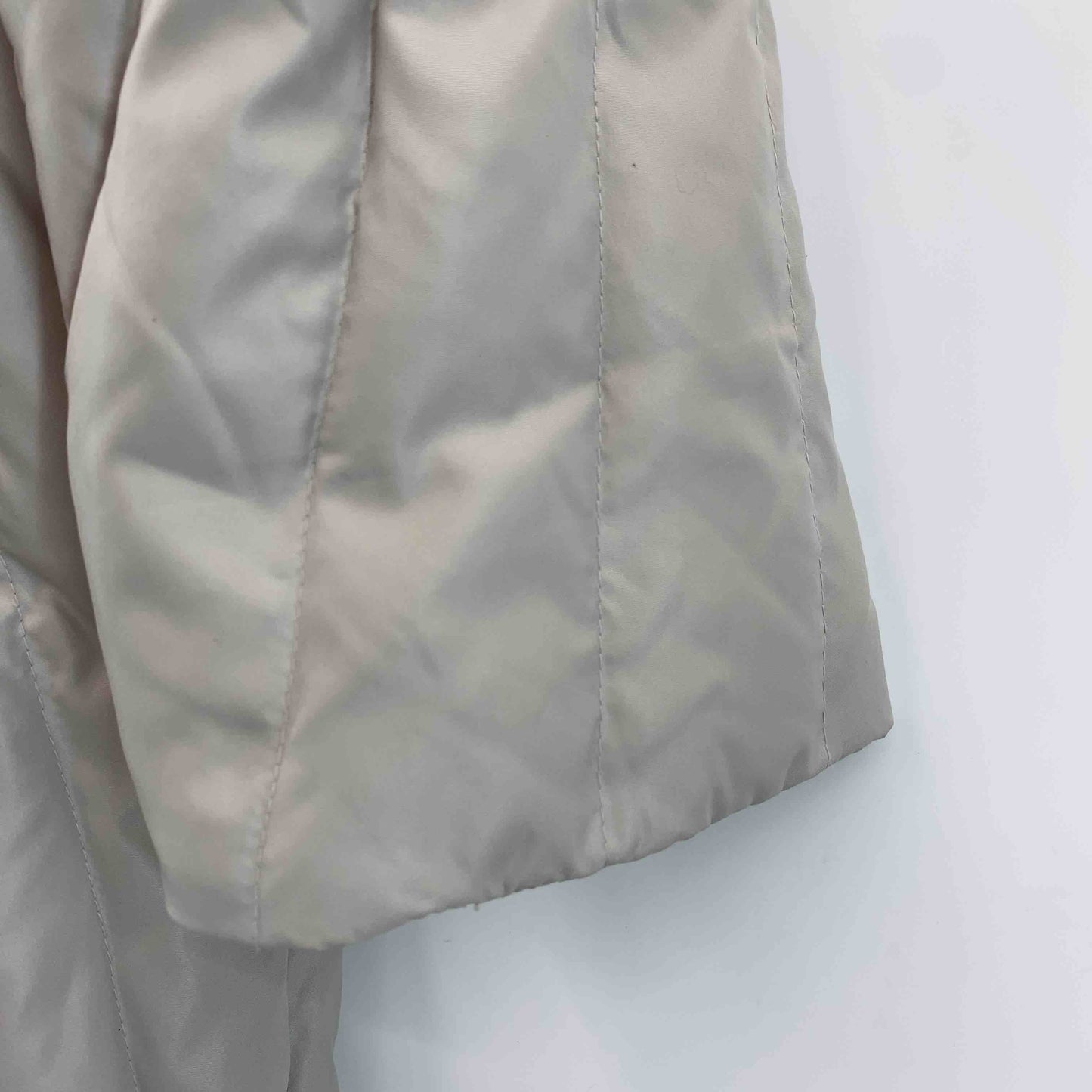 LoCorno レディース ダウンジャケット ライトグレー フード取り外し可