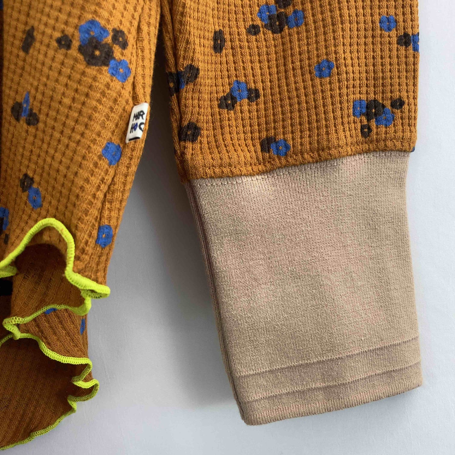 markey's  レディース カットソー（長袖）ブラウン 花柄 tk