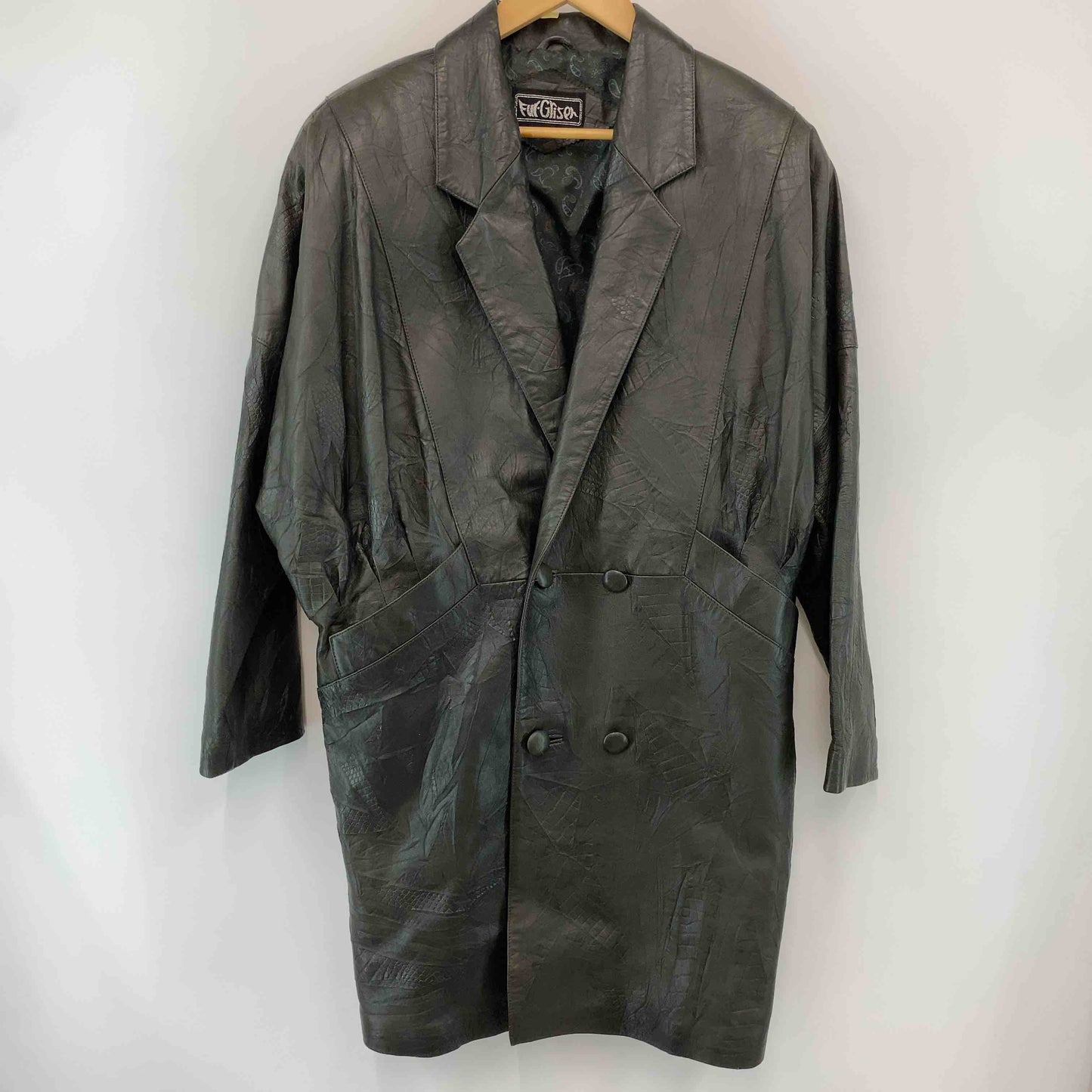 FurGriser ファーグリーゼ メンズ レザージャケット ダークグレー系