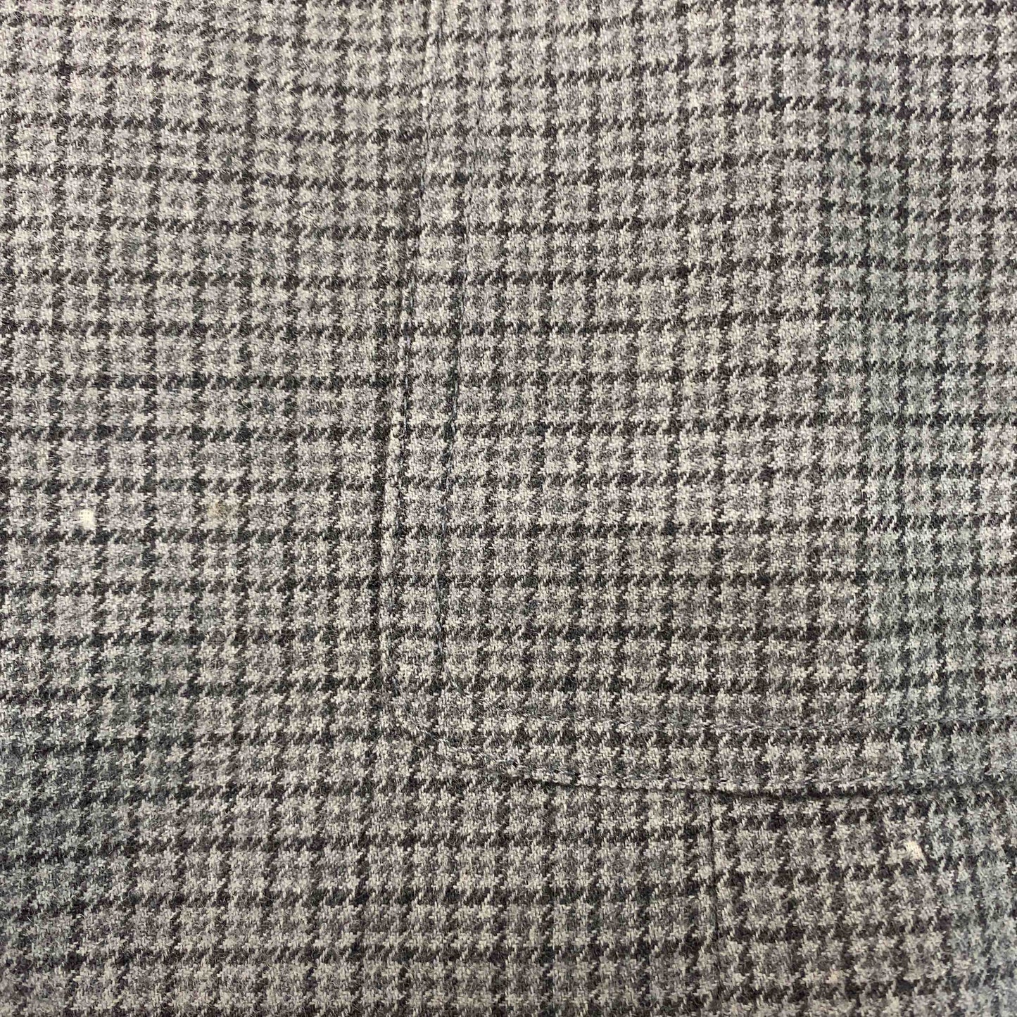 レディース テーラードジャケット チャコールグレー チェック柄 ウール 11号