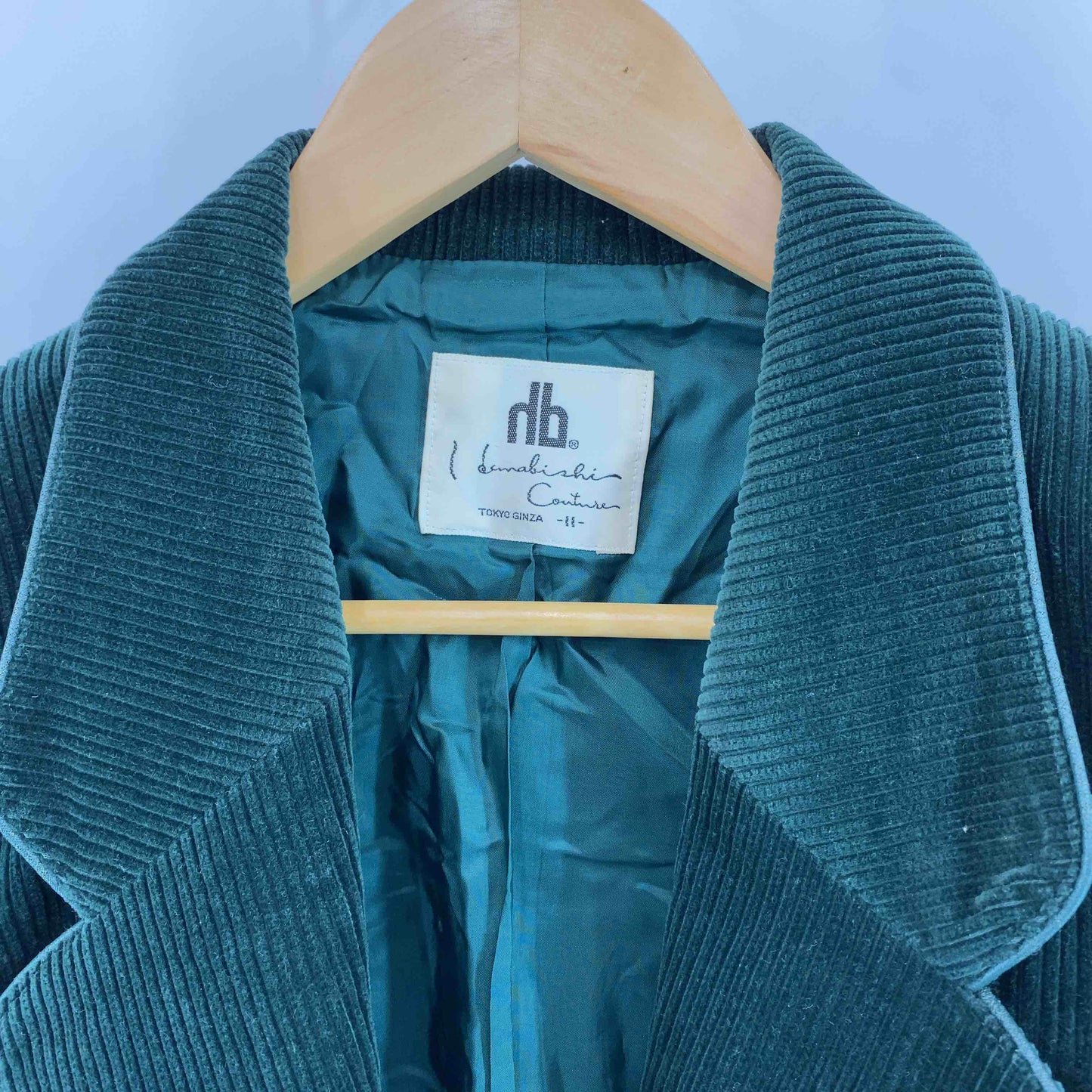 hanabishi couture  レディース テーラードジャケット コーデュロイ グリーン